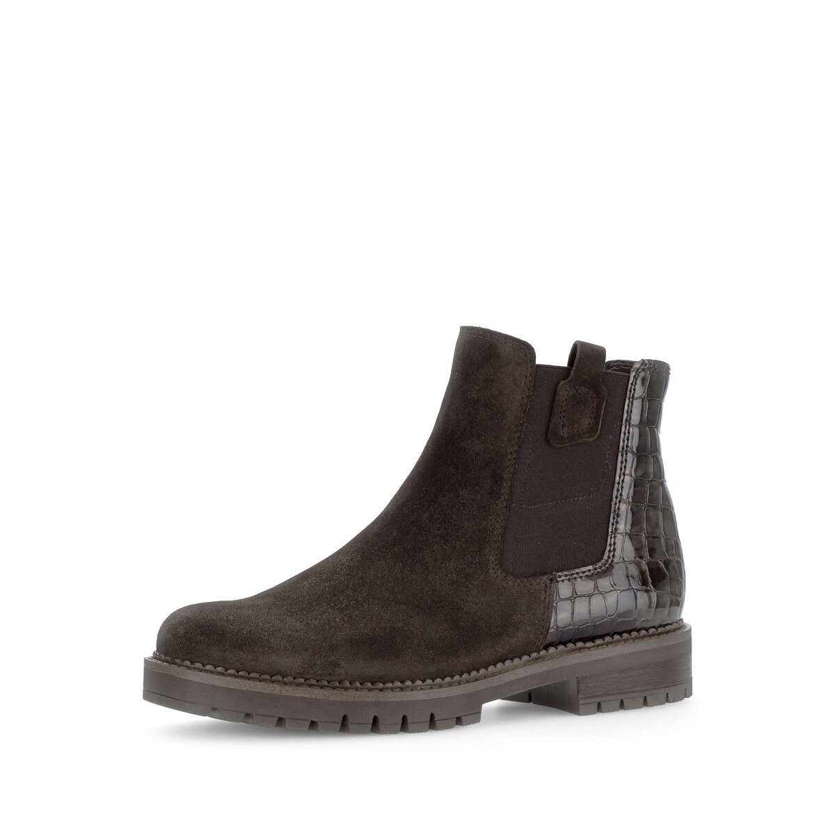 Gabor Chelsea Boot Materialmix Leder Chelseaboots (braun)