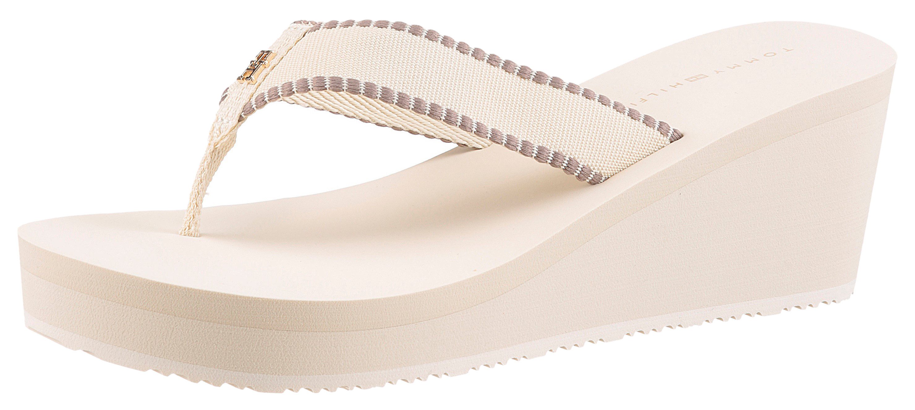Tommy Hilfiger WEDGE BEACH SANDAL Dianette, (beige)
