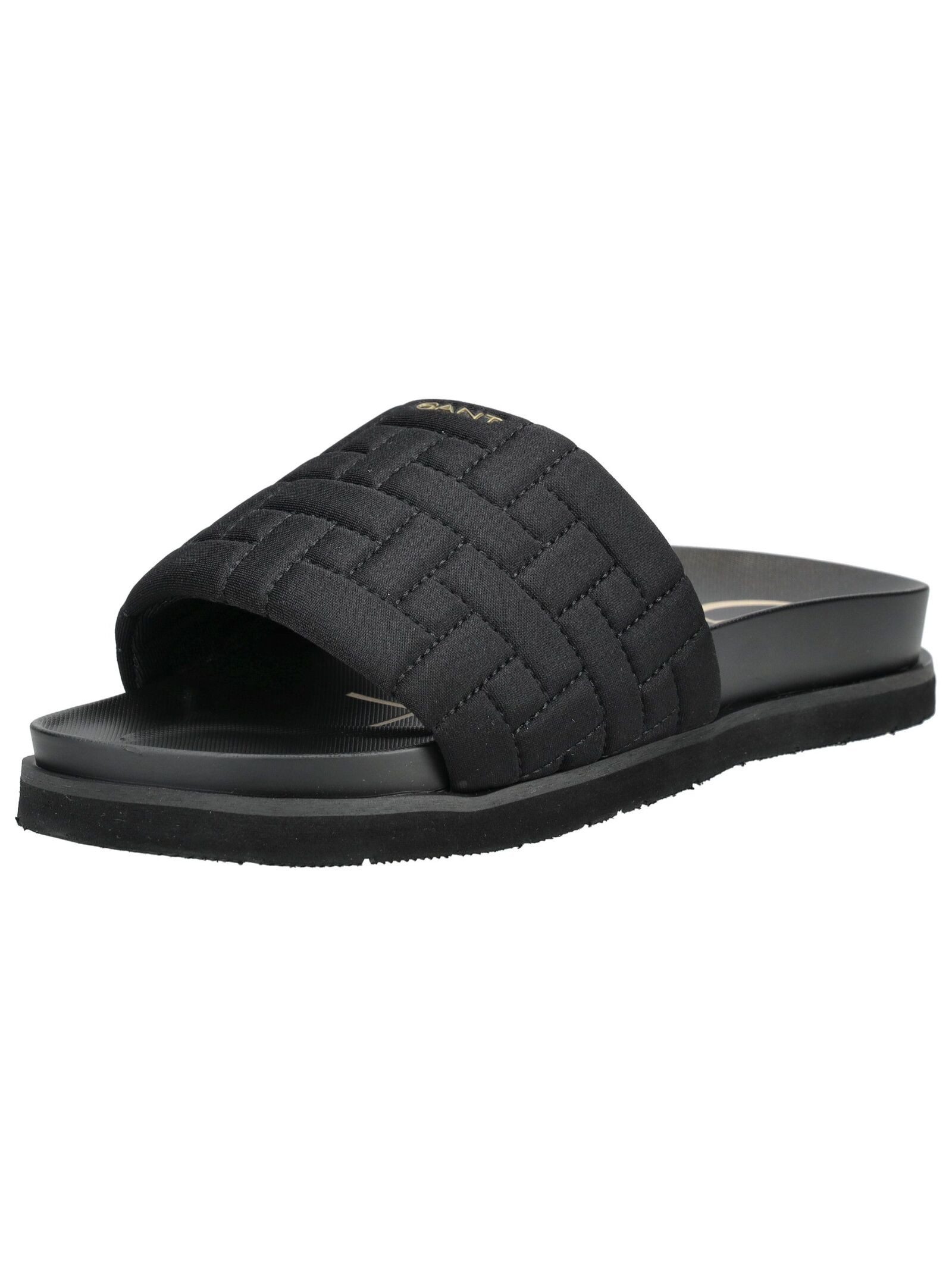 Gant Gant Pantoletten Lederimitat/Textil Pantolette (schwarz)