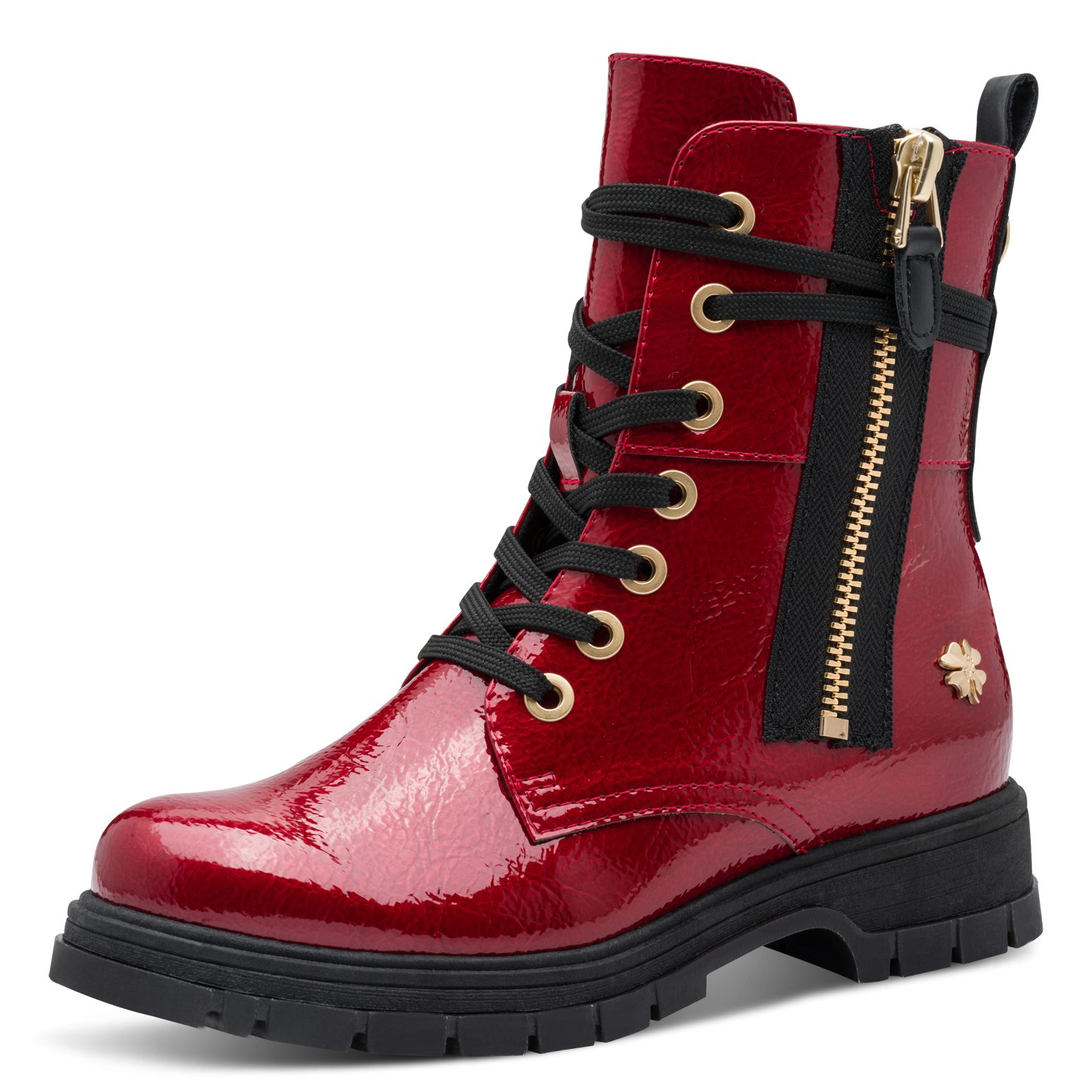 MARCO TOZZI by GMK Schnürboots, Blockabsatz, (rot)