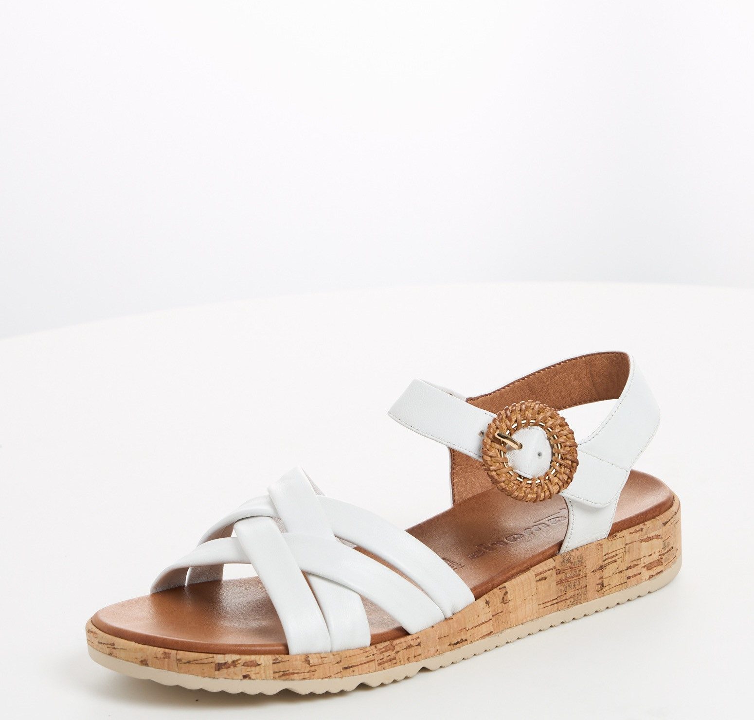 Tamaris Sandalette, Plateau, Sommerschuh, Riemchensandale mit (weiß)