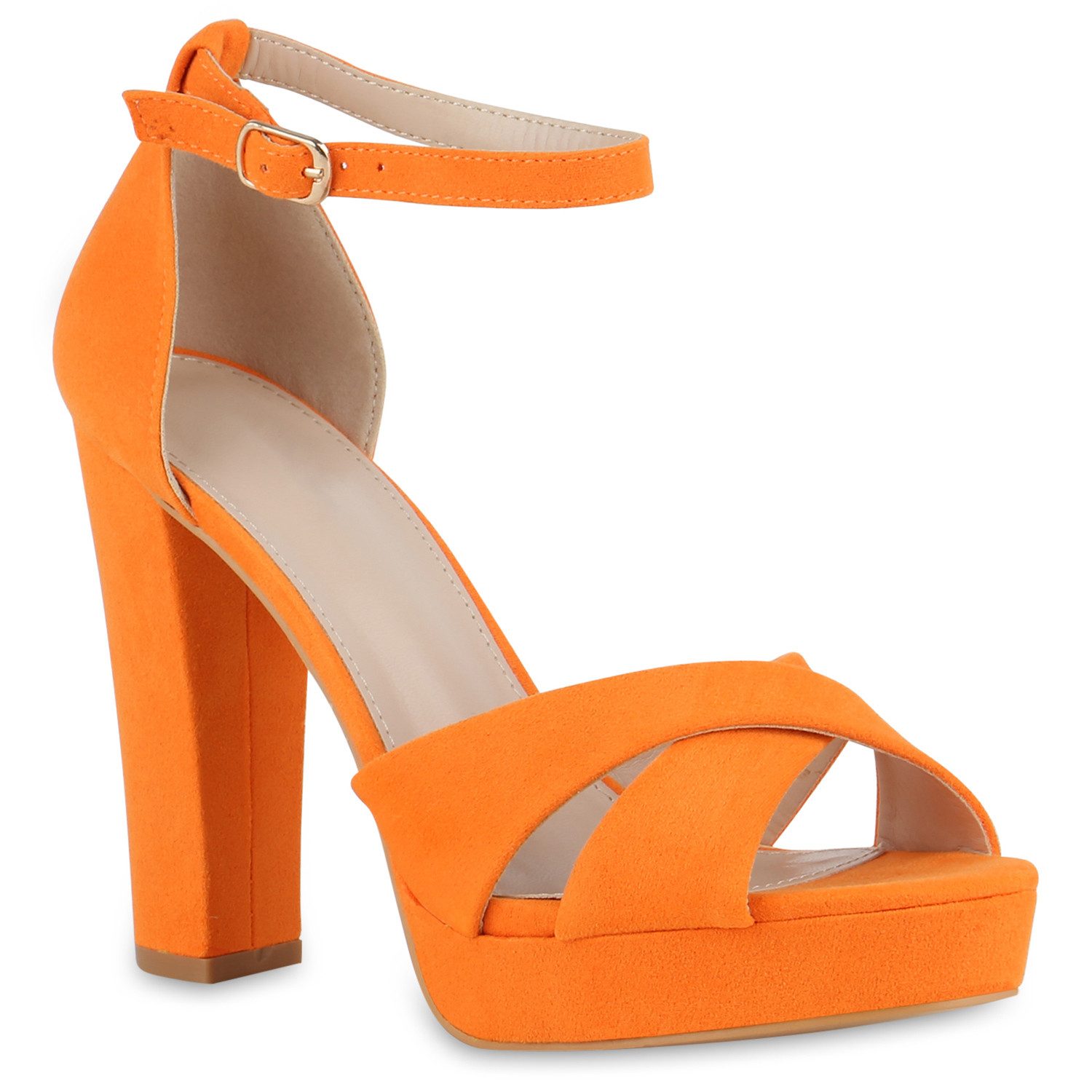 VAN HILL 841365 High-Heel-Sandalette Schuhe (orange)