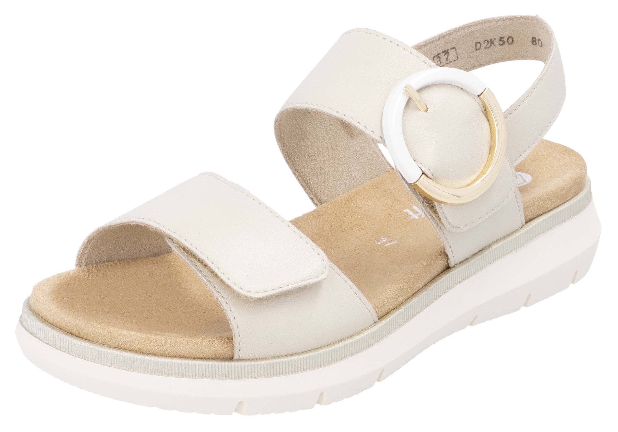 Remonte Riemchensandale, Sandale, Bequemschuh, Sommerschuh mit (weiß)