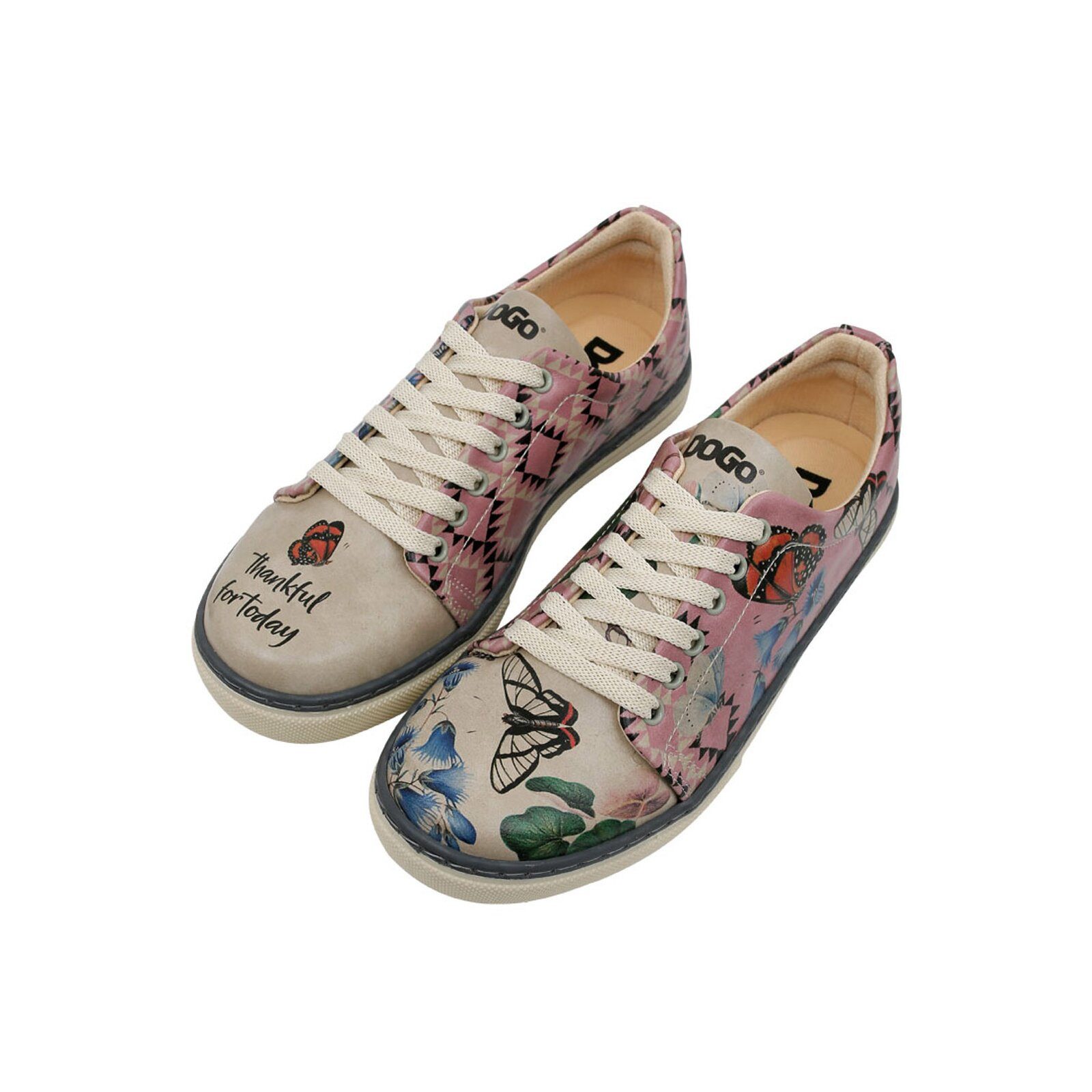 DOGO Classic Schnürsneaker The Wise Owl (rosa)