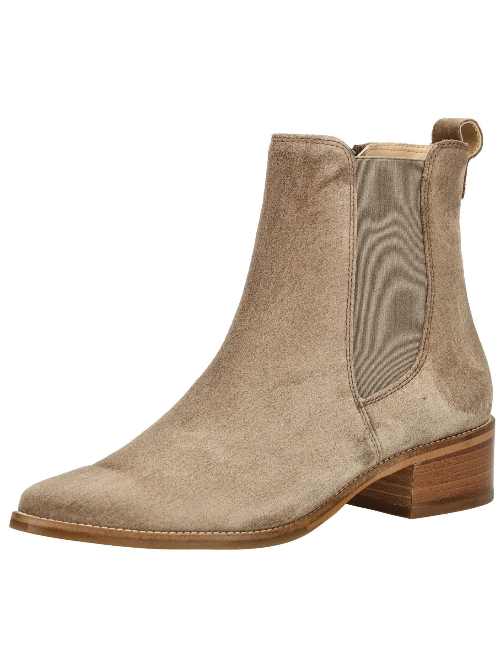 Paul Green Paul Green Stiefelette Veloursleder/Textil (beige)