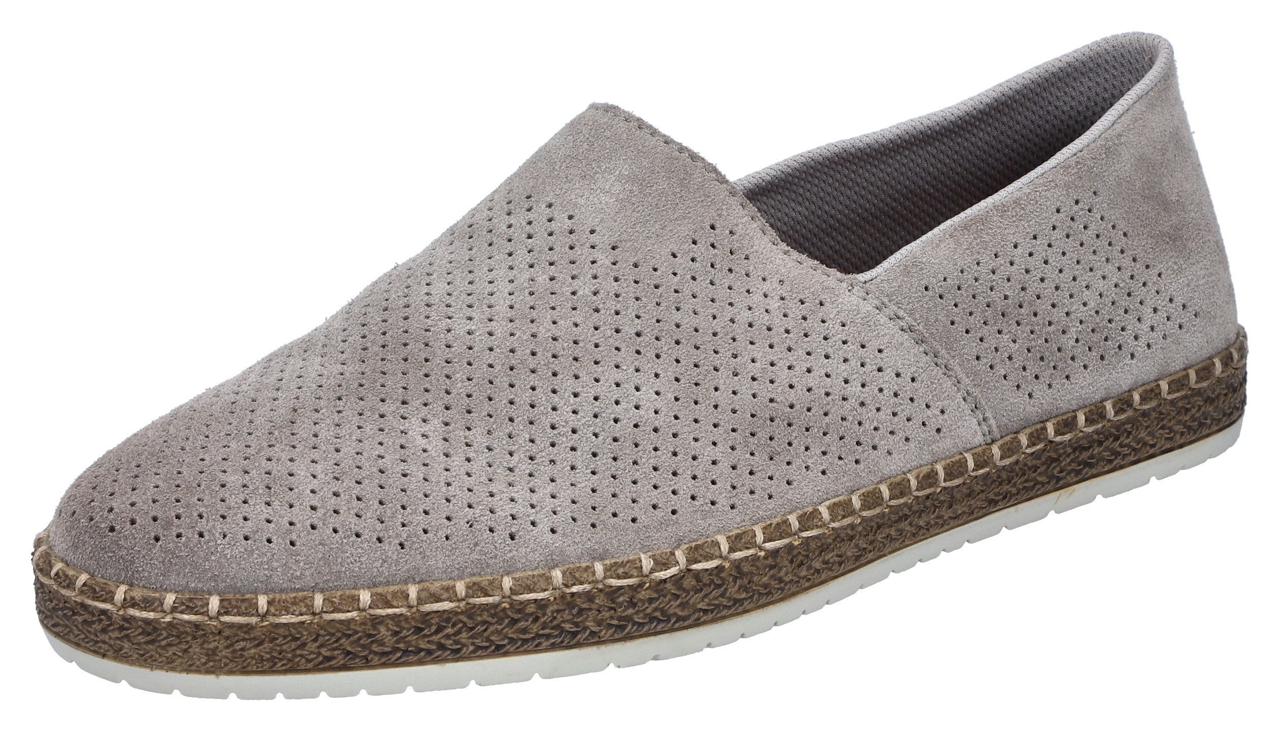 Rieker Slipper, Schlupfschuh, Casual-Slipper, Mokassin mit (grau)