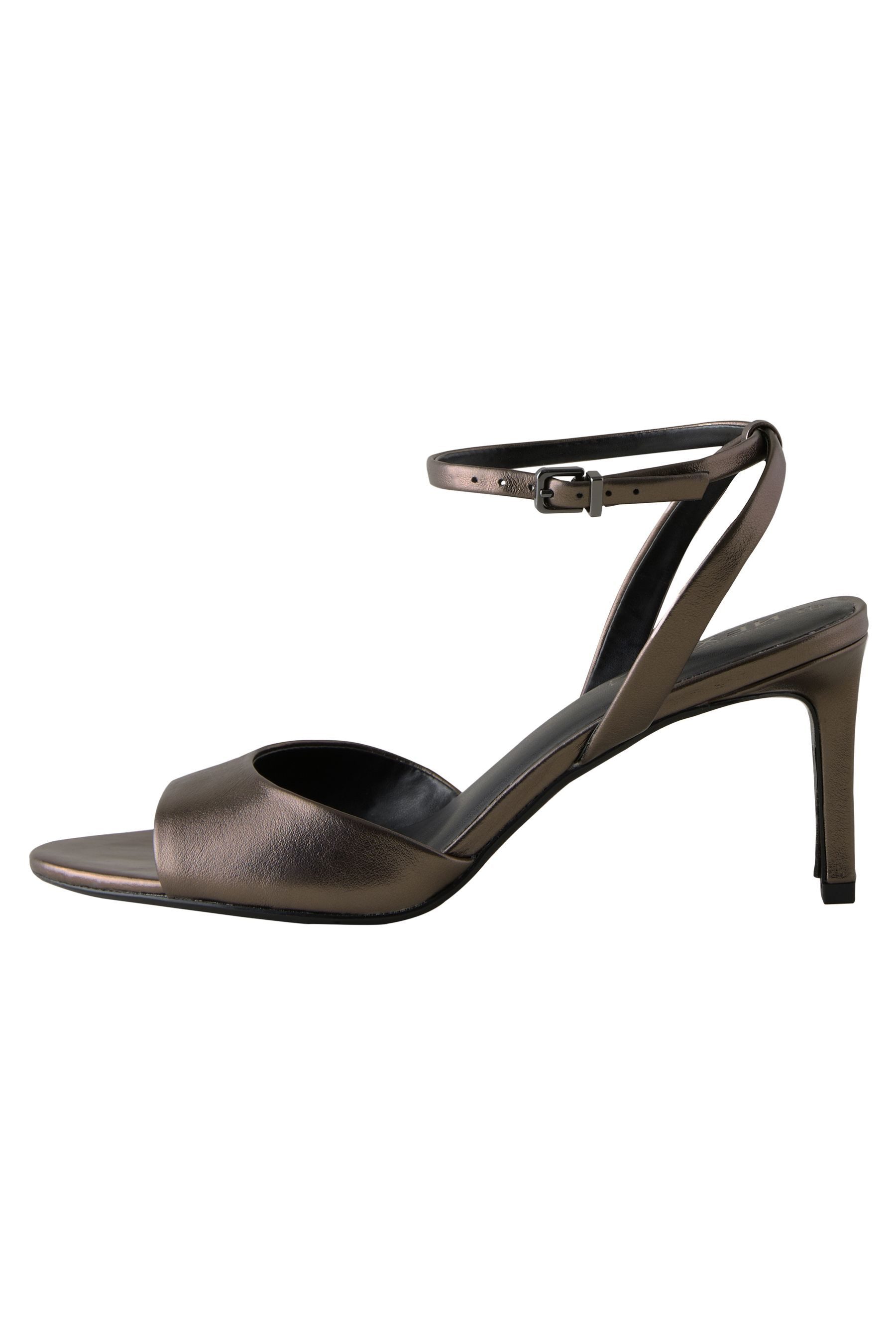 Next Forever Comfort® Sandaletten aus Premium-Leder (silberfarben)