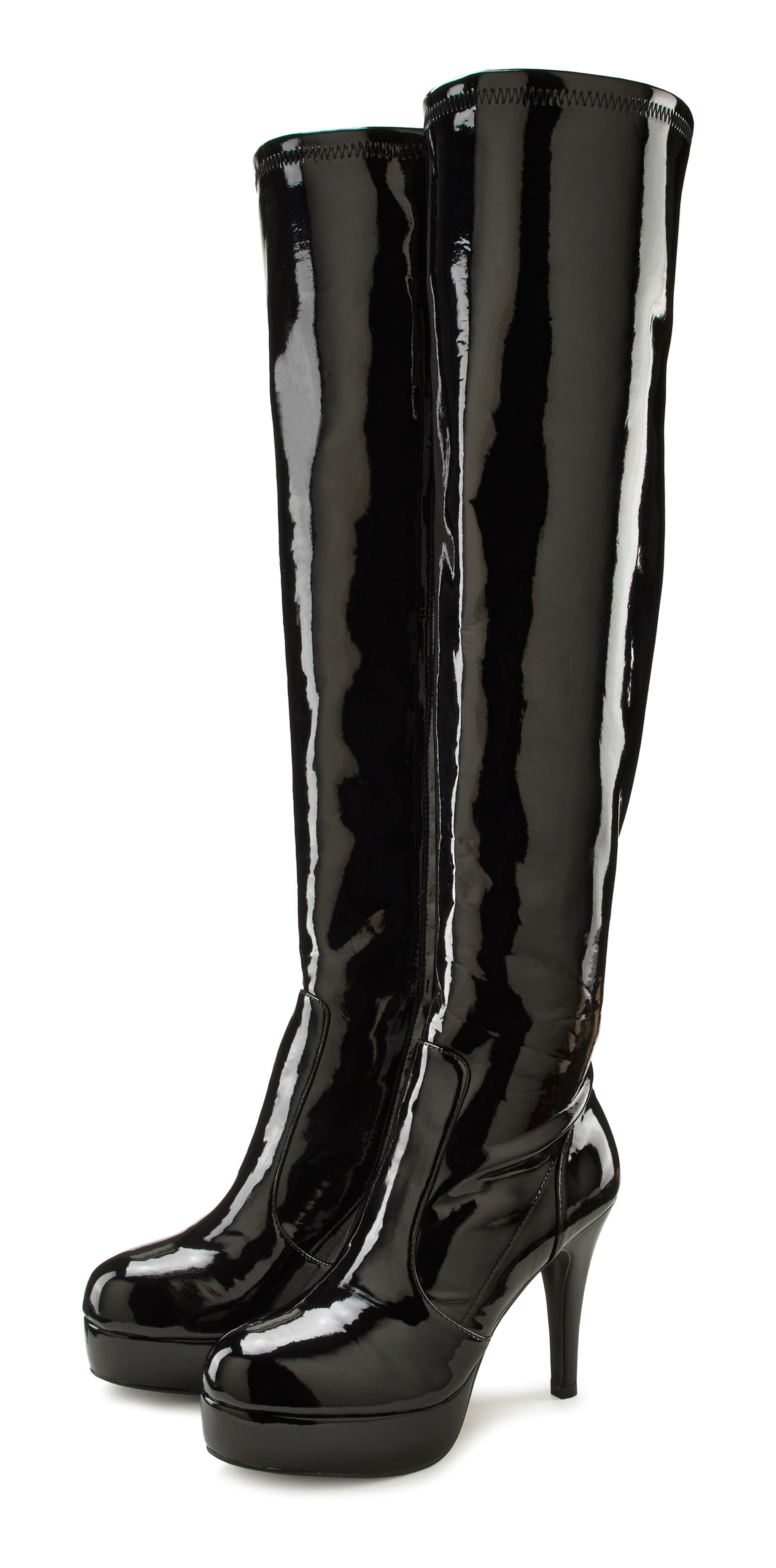 LASCANA Belle Affaire High-Heel-Stiefelette mit Plateau, (schwarz)