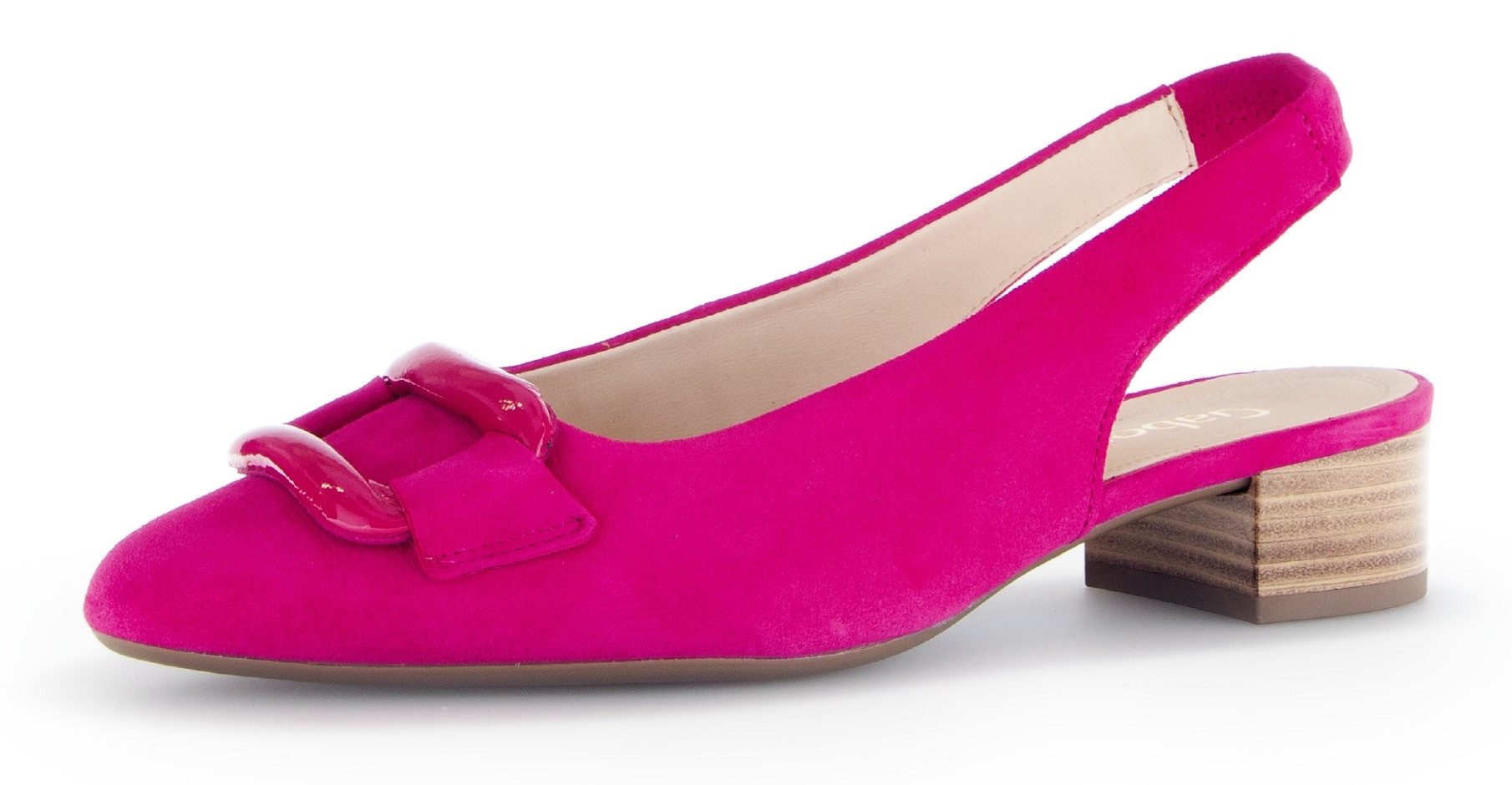 Gabor Slingpumps Blockabstz, Festtagsschuh, Hochzeitsschuh mit (rosa)