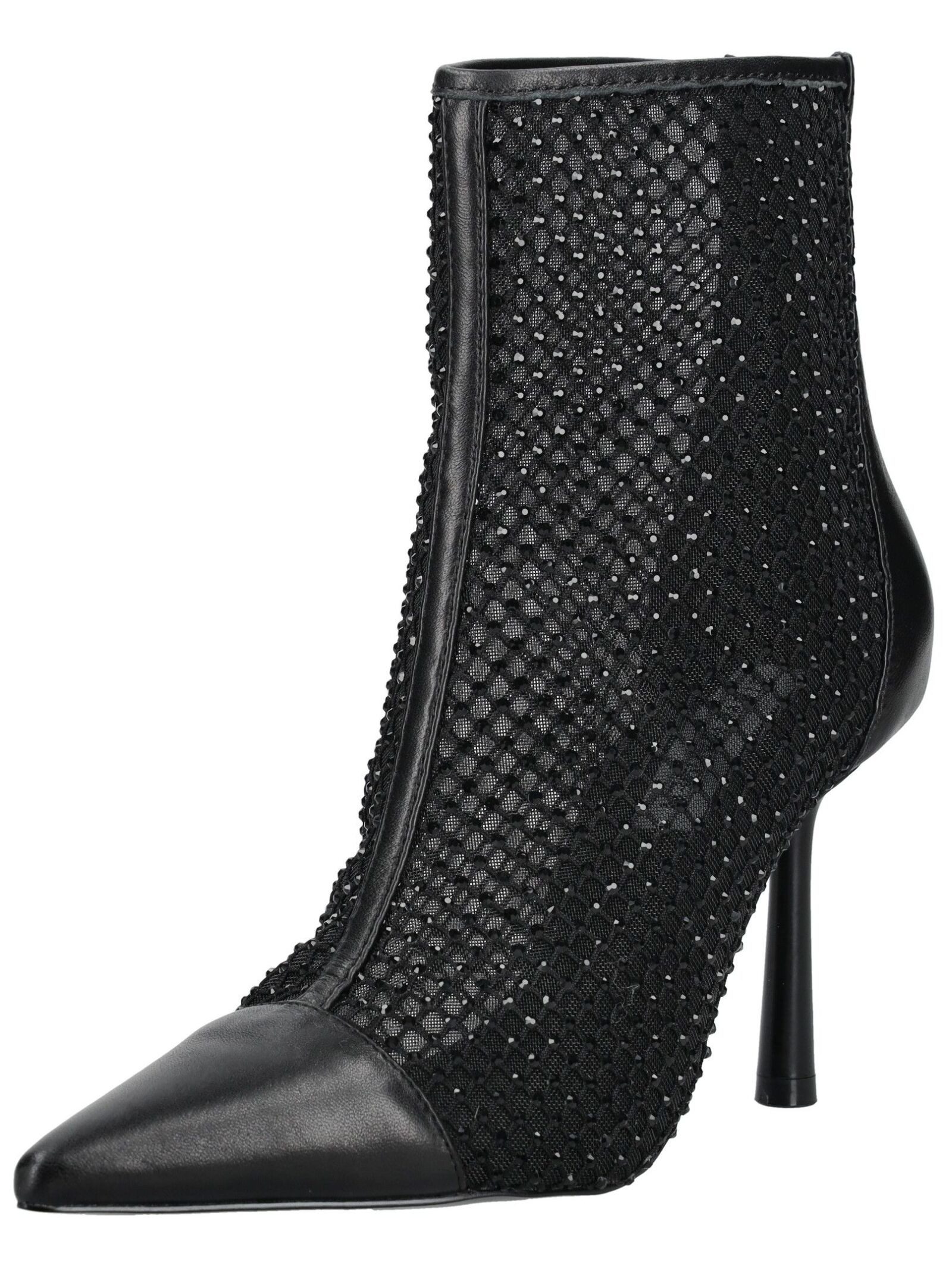 STEVE MADDEN Stiefelette Leder/Mesh High-Heel-Stiefelette (schwarz)