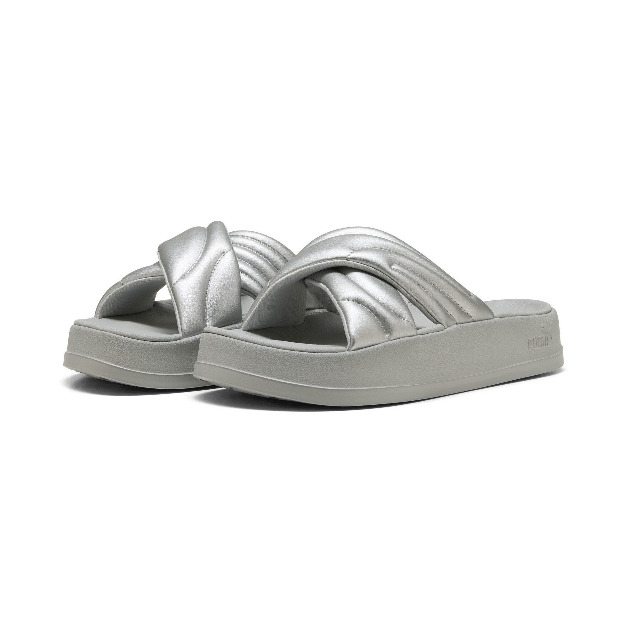 PUMA Leadcat Platform Metallic Sandalen Damen (grau)