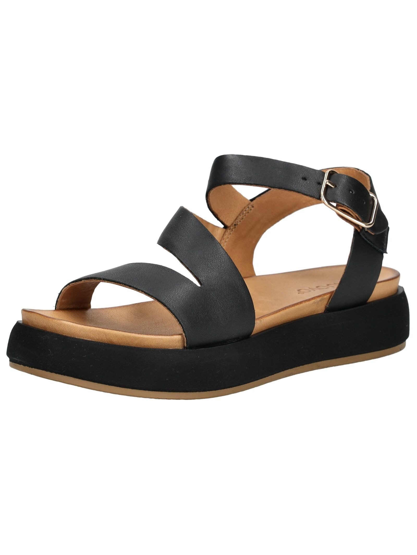 INUOVO INUOVO Sandalen Leder Plateausandaletten (schwarz)