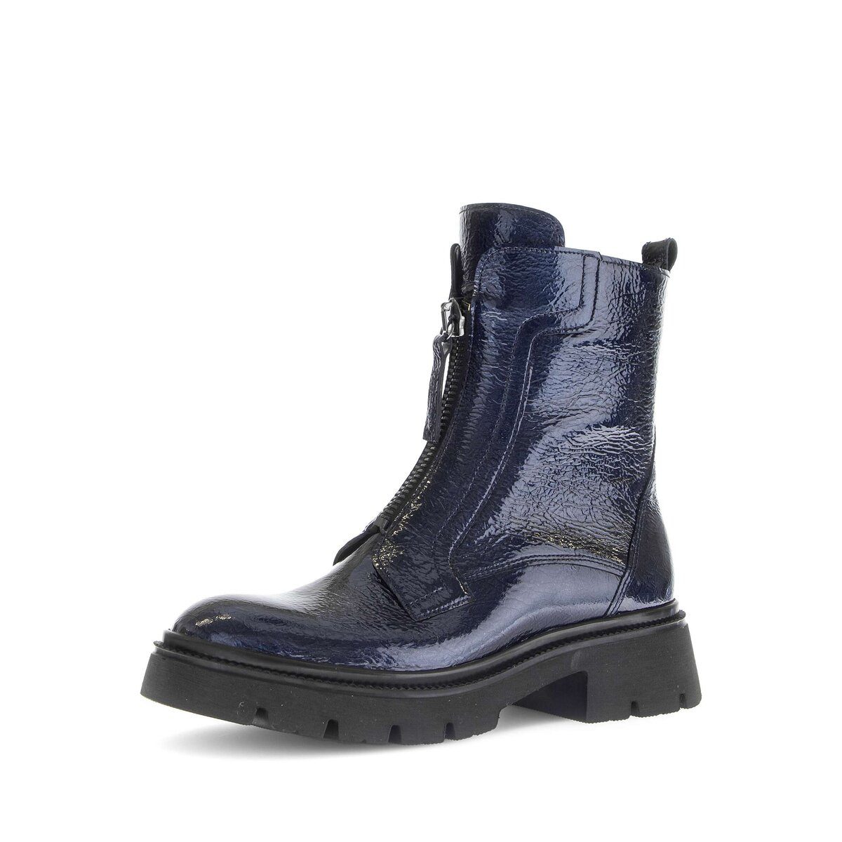 Gabor Biker Boots Lackleder Bikerboots (blau)