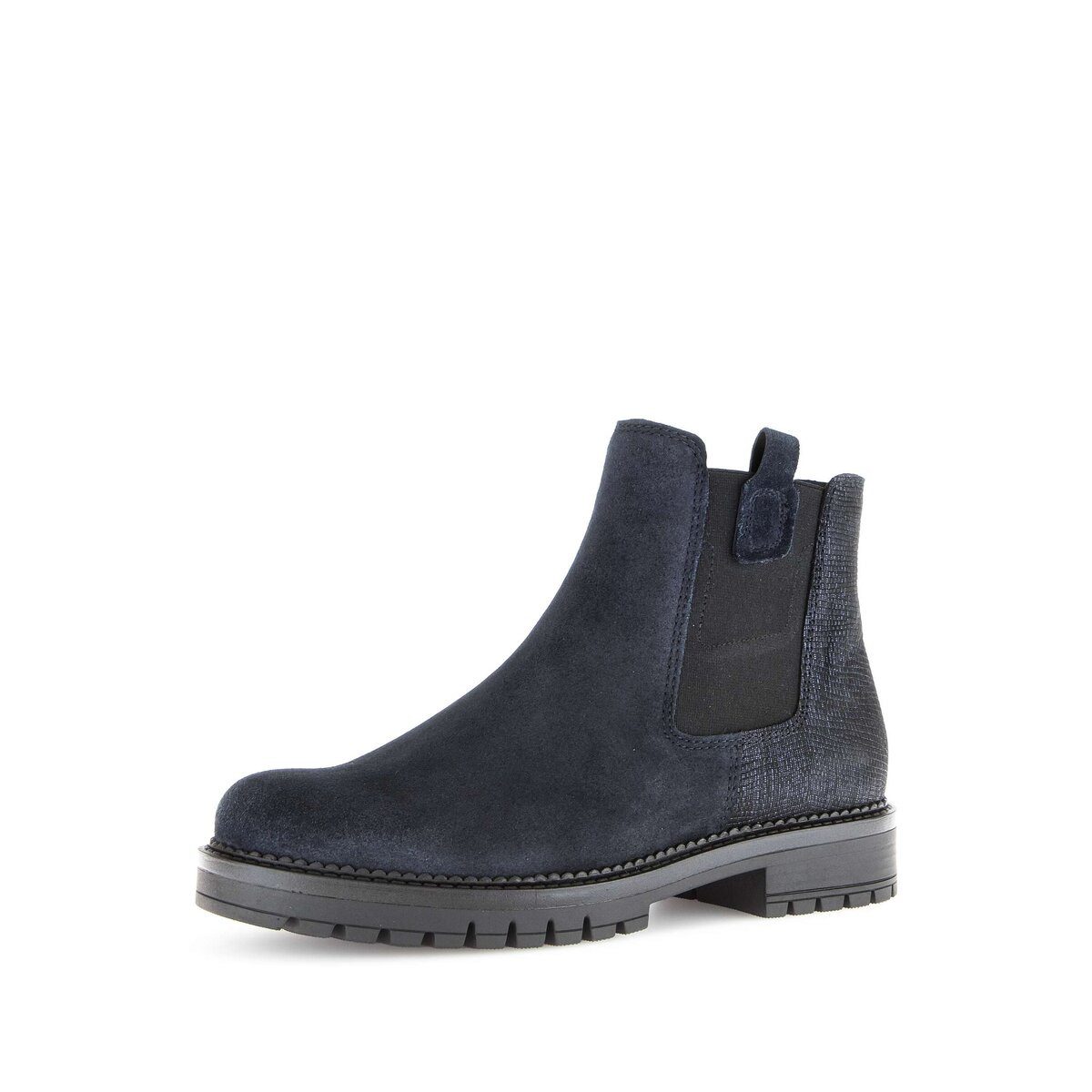 Gabor Chelsea Boot Materialmix Leder Chelseaboots (blau)