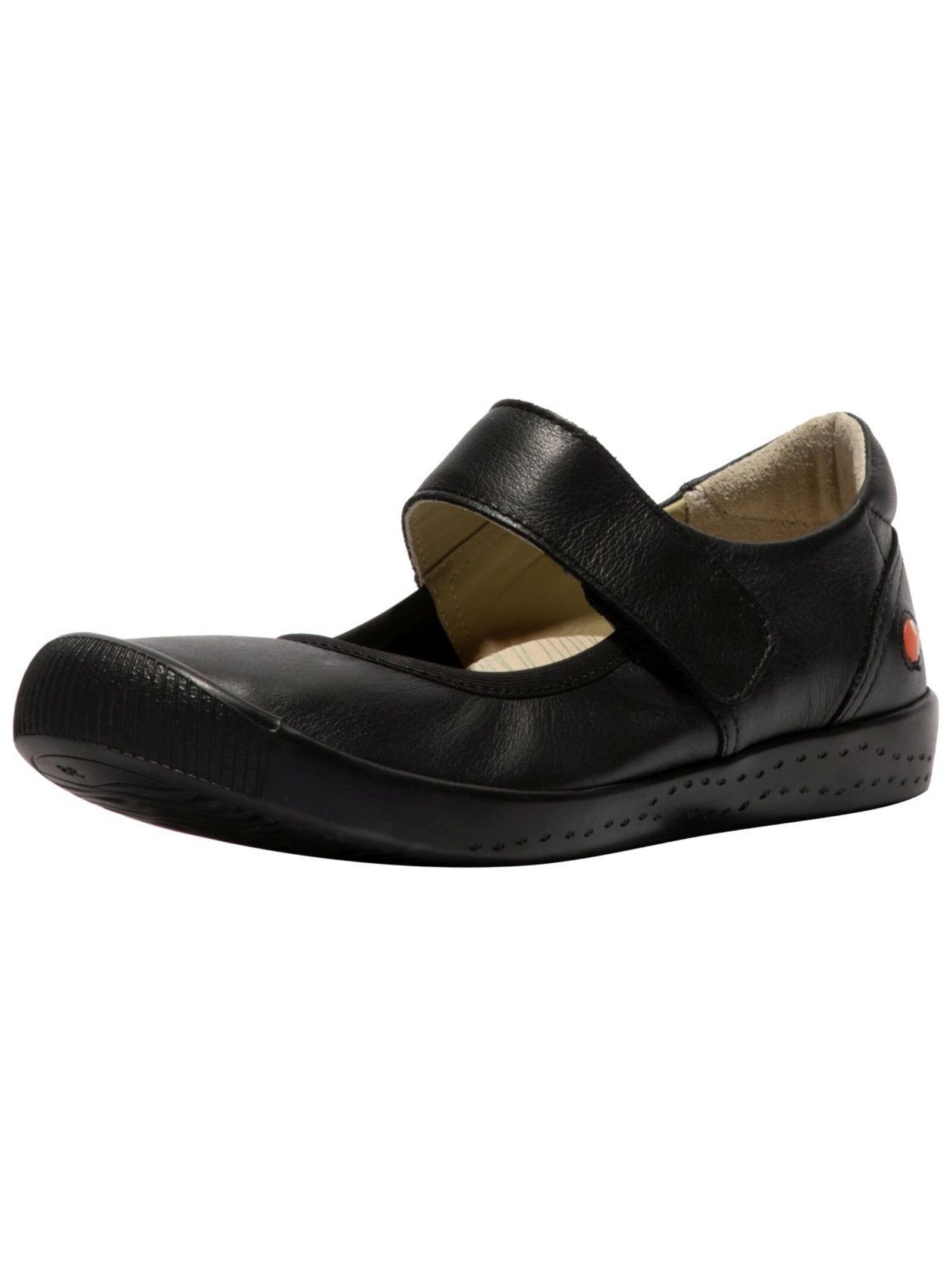 softinos softinos Ballerinas Leder Riemchenballerina (schwarz)
