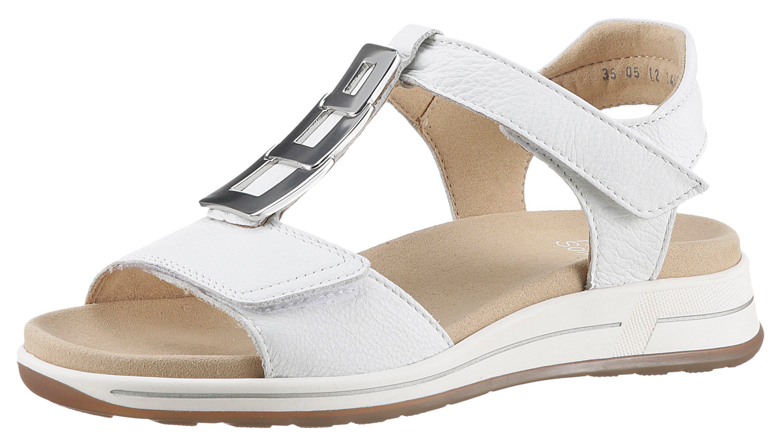 Ara OSAKA-S Sandalette, Sommerschuh, Sandale, Keilabsatz, (weiß)