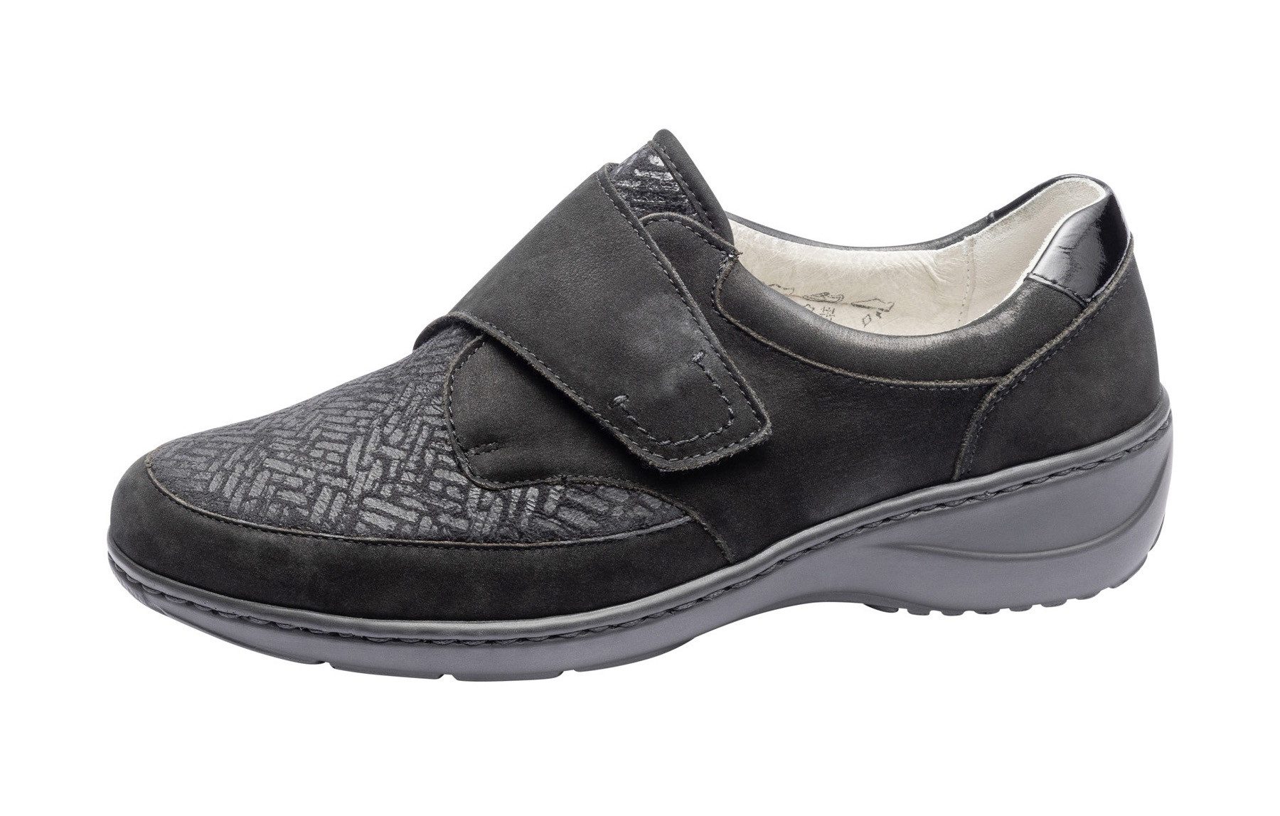 Waldläufer KYA-Soft Klettschuh, Komfortschuh, Halbschuh in (schwarz)
