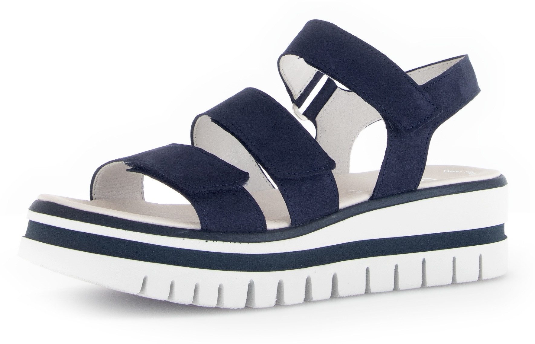 Gabor Keilsandalette, Plateau, Riemchensandale, Sommerschuh mit (blau)