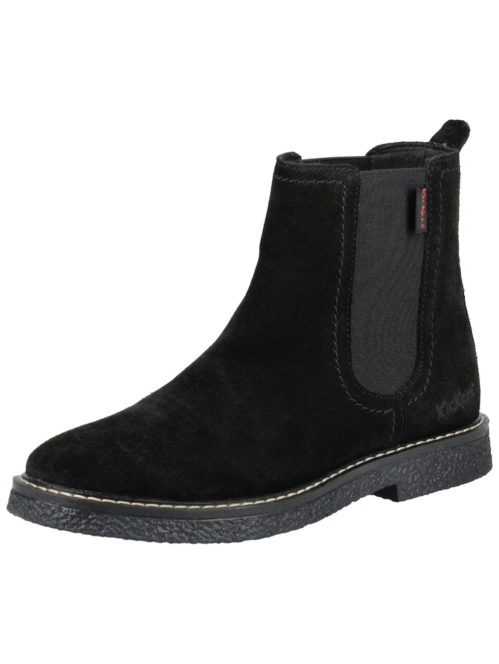 Kickers Kickers Stiefelette Veloursleder/Textil Stiefelette (schwarz)