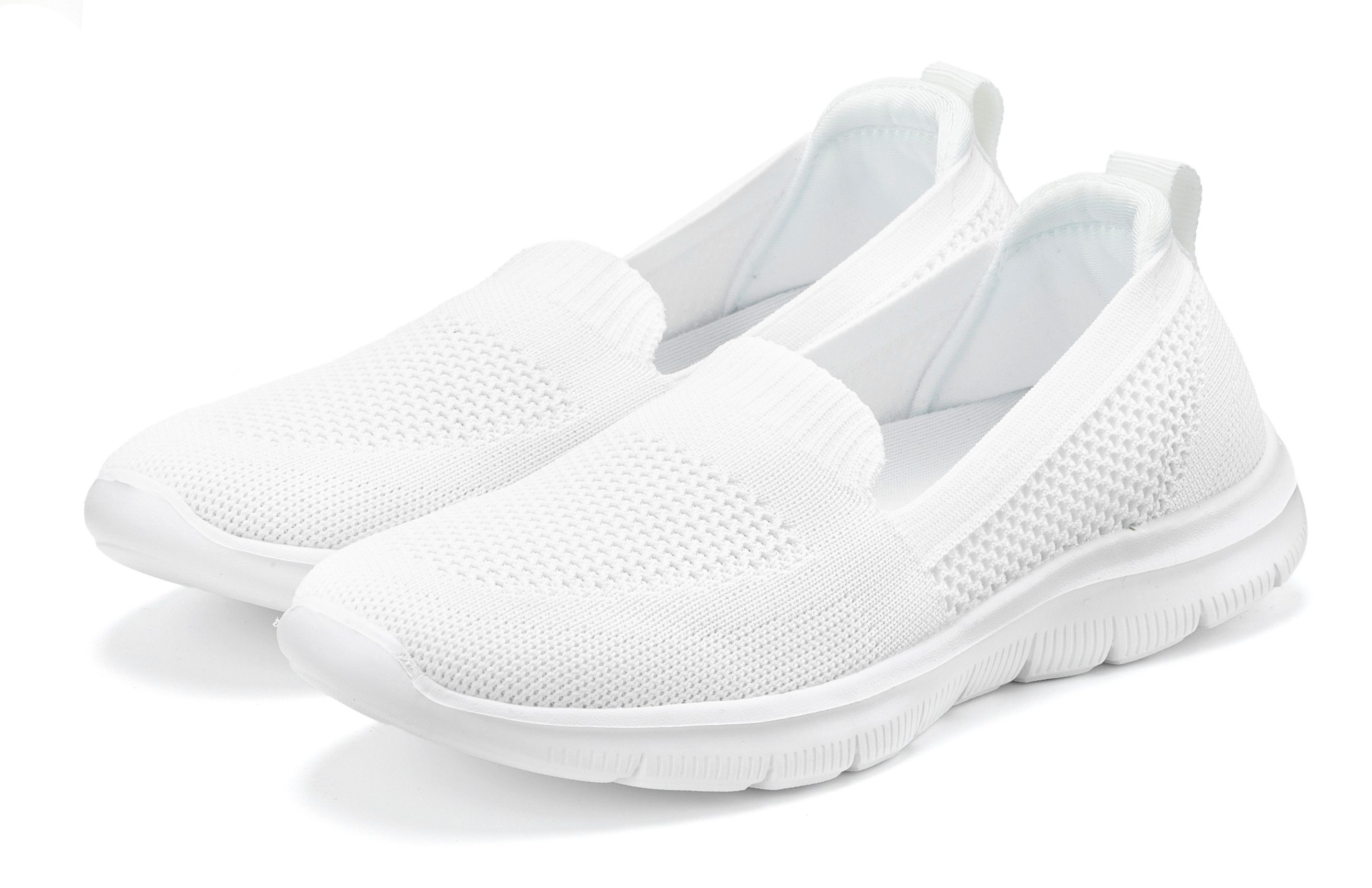 LASCANA Slipper Sneaker, Halbschuh, ultraleicht zum (weiß)