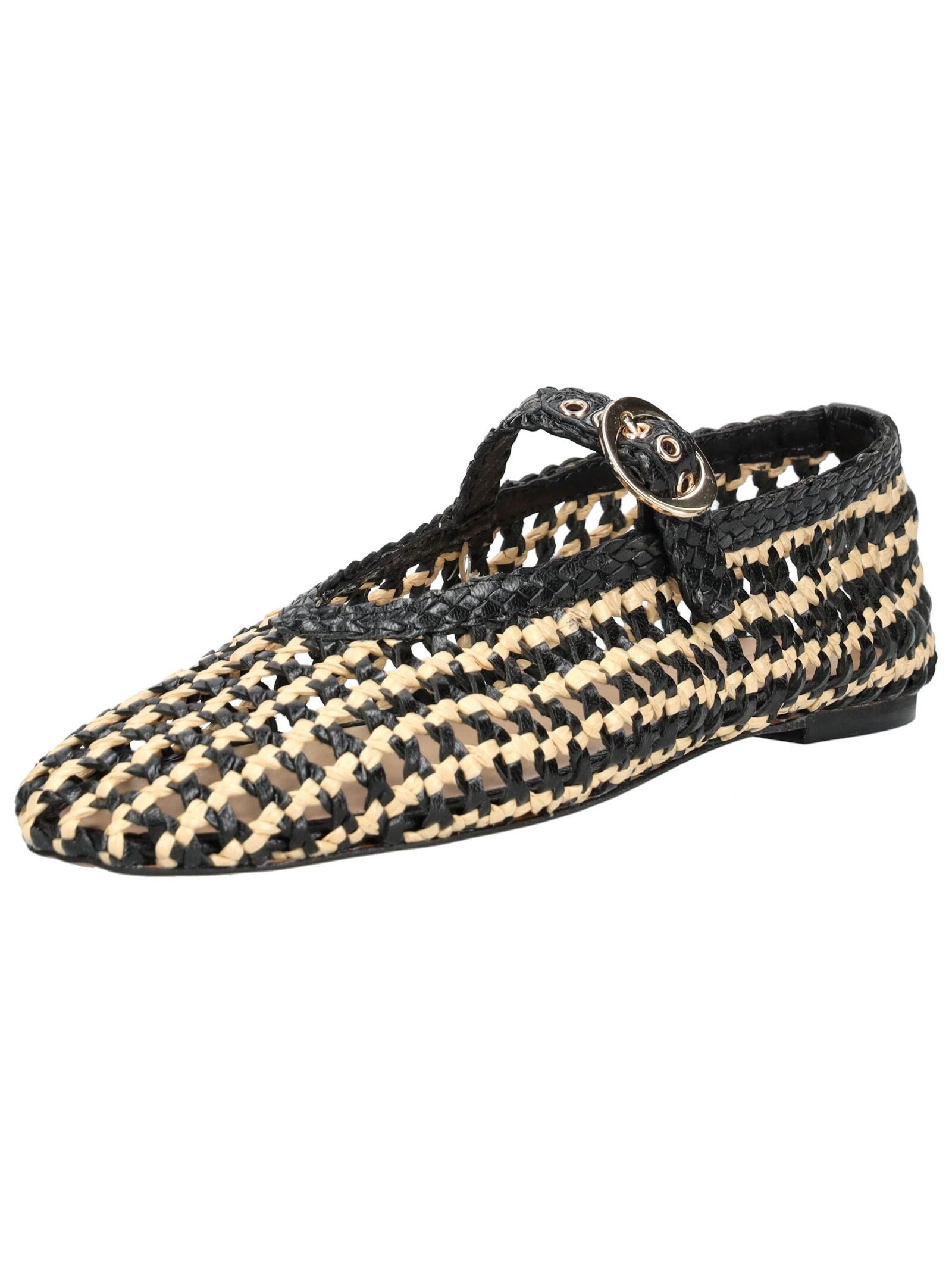 INUOVO INUOVO Ballerinas Leder Riemchenballerina (schwarz)