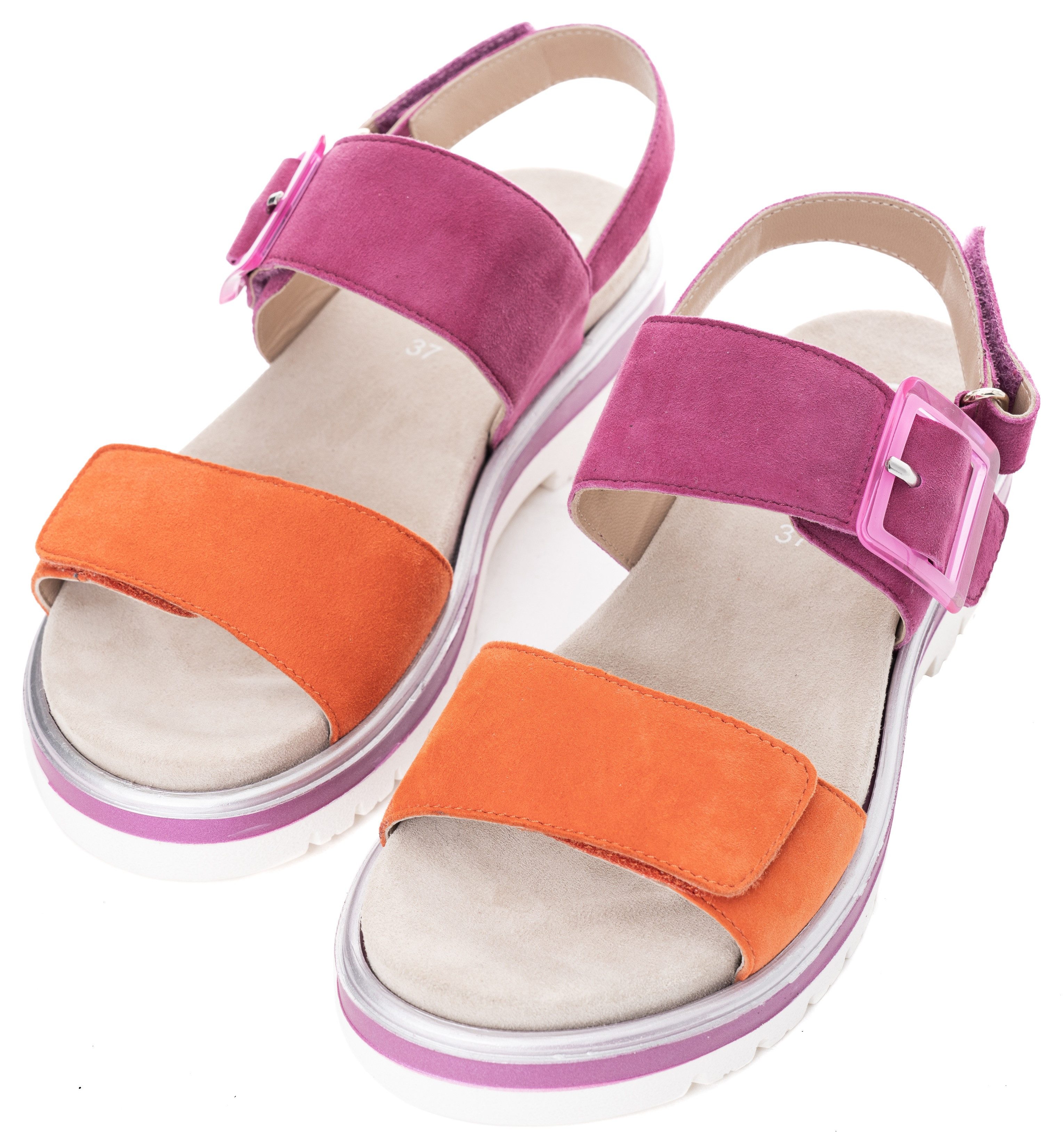 Ara MALAGA Plateausandaletten, Plateausandale, Klettschuh in (orange)