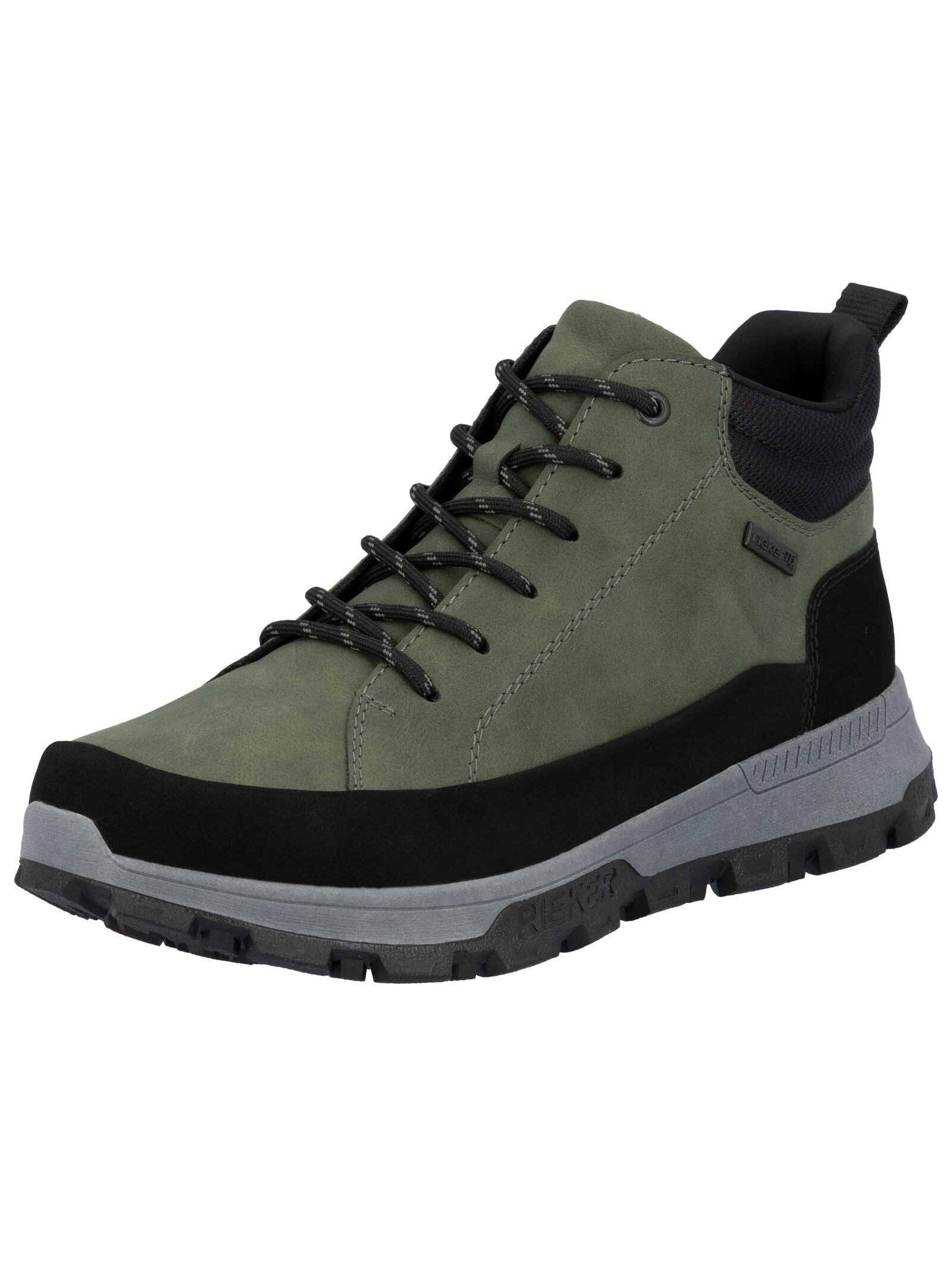 Rieker Rieker Stiefelette Lederimitat Schnürstiefelette (grün)