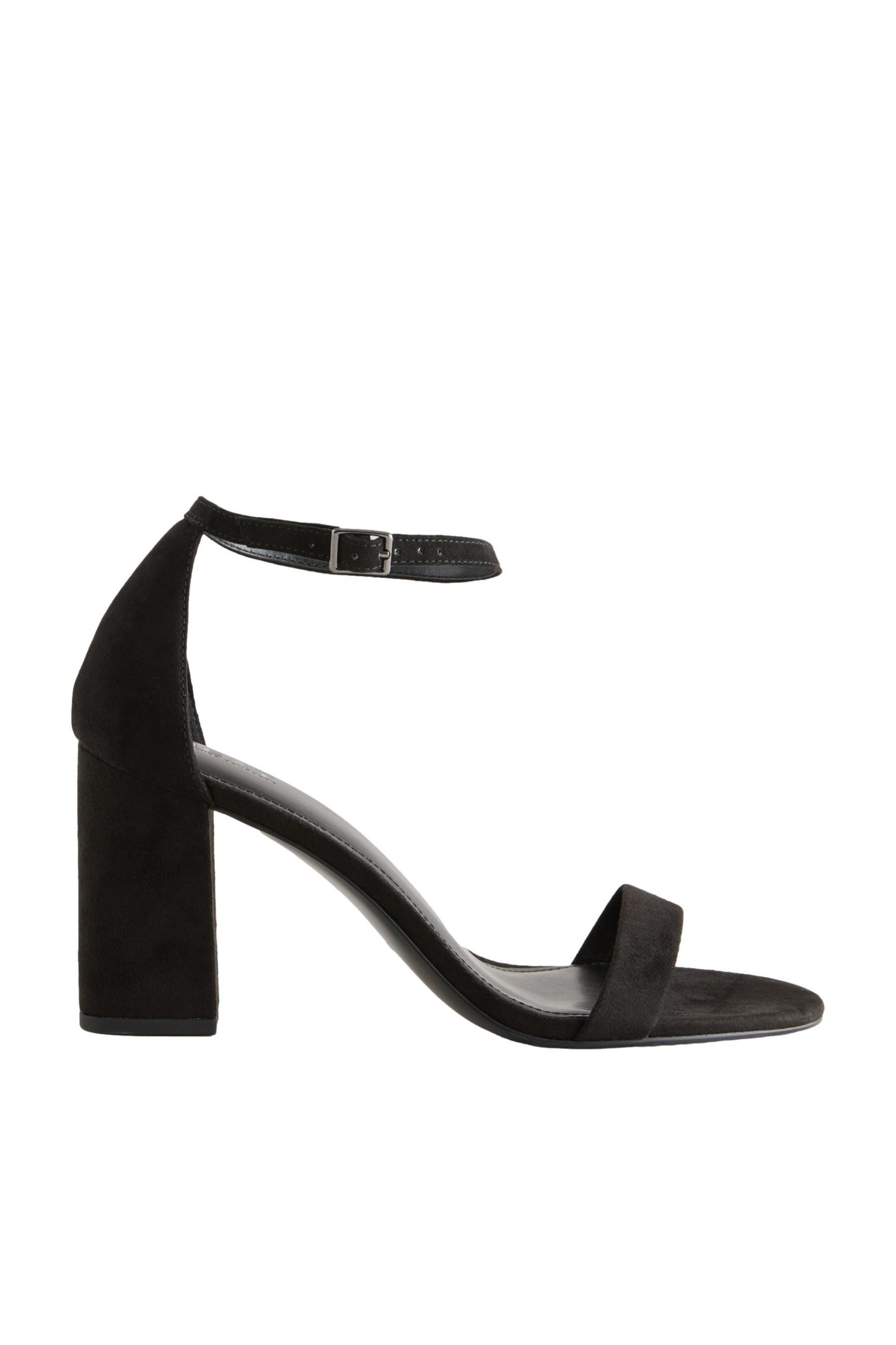 Next Forever Comfort® Blockabsatz-Sandalen, extraweit High-Heel-Sandalette (schwarz)