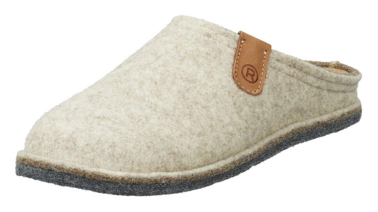 Rohde LUCCA Pantoffel Clog, Hausschuh, Homeslipper (beige)