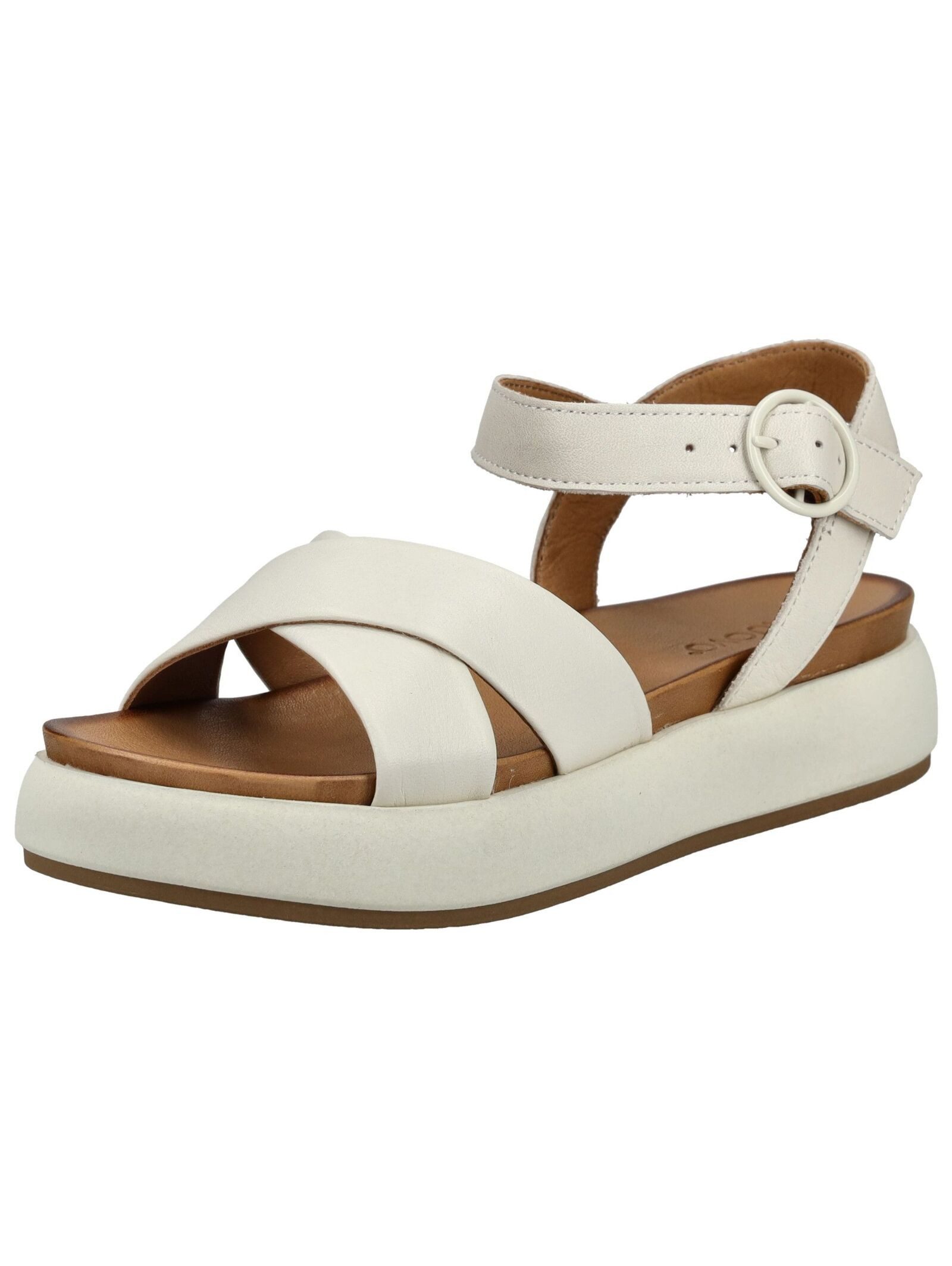 INUOVO INUOVO Sandalen Leder Plateausandaletten (beige)