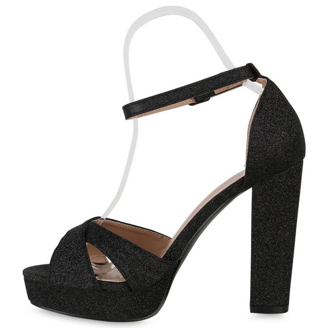 VAN HILL »840097« High-Heel-Sandalette Bequeme Schuhe (schwarz)