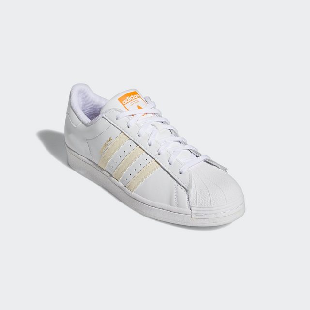 adidas Originals SUPERSTAR Sneaker (weiß-orange)