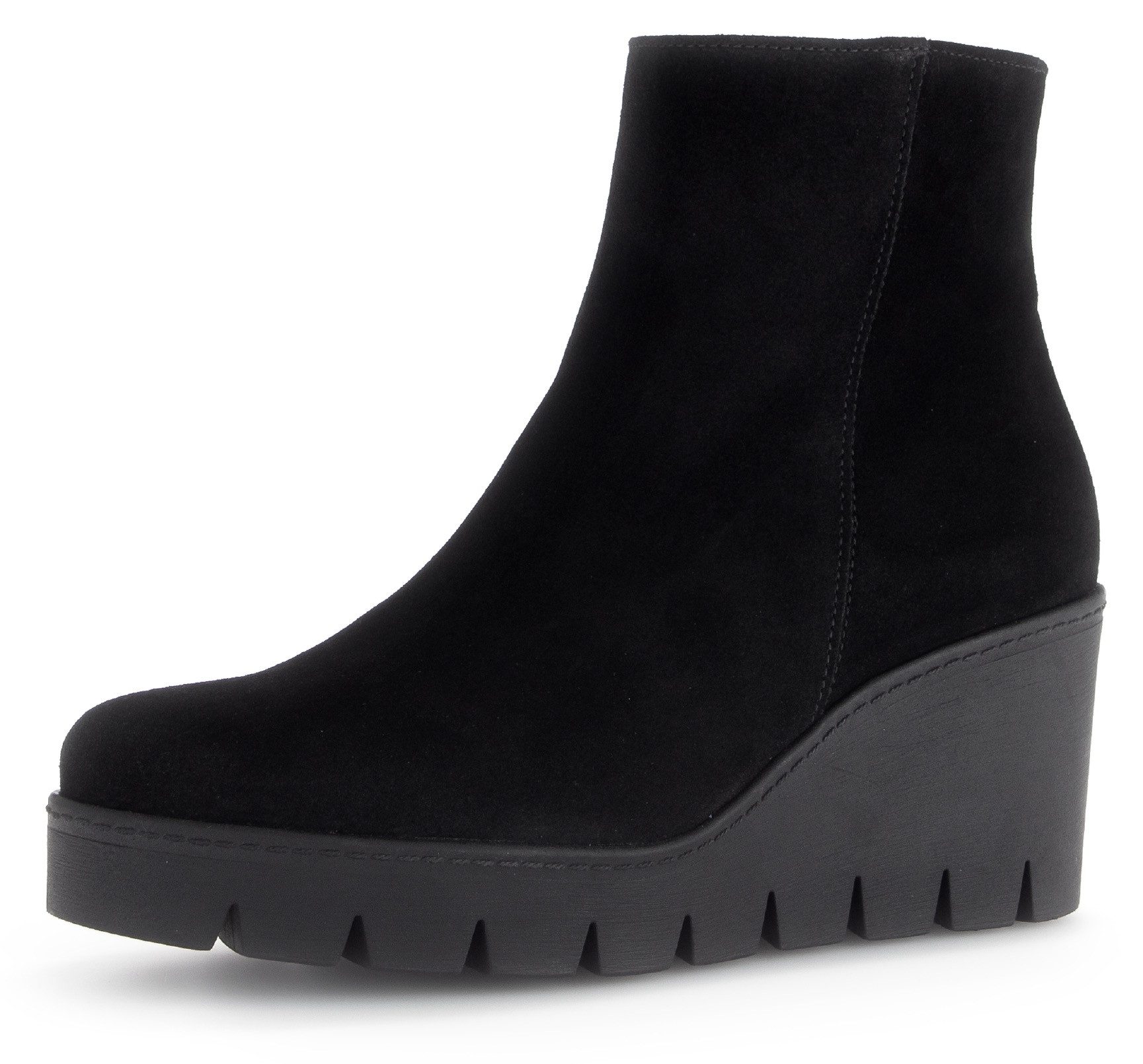 Gabor Stiefelette, Keilabsatz, Ankleboots, Komfortschuh mit (schwarz)