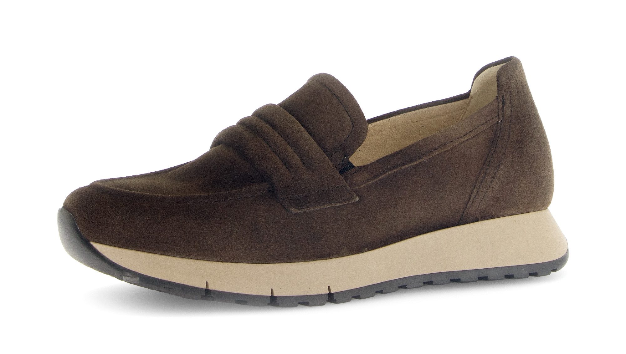 Gabor FLORENZ Slipper, Plateau, Schlupfschuh, Komfortschuh (braun)