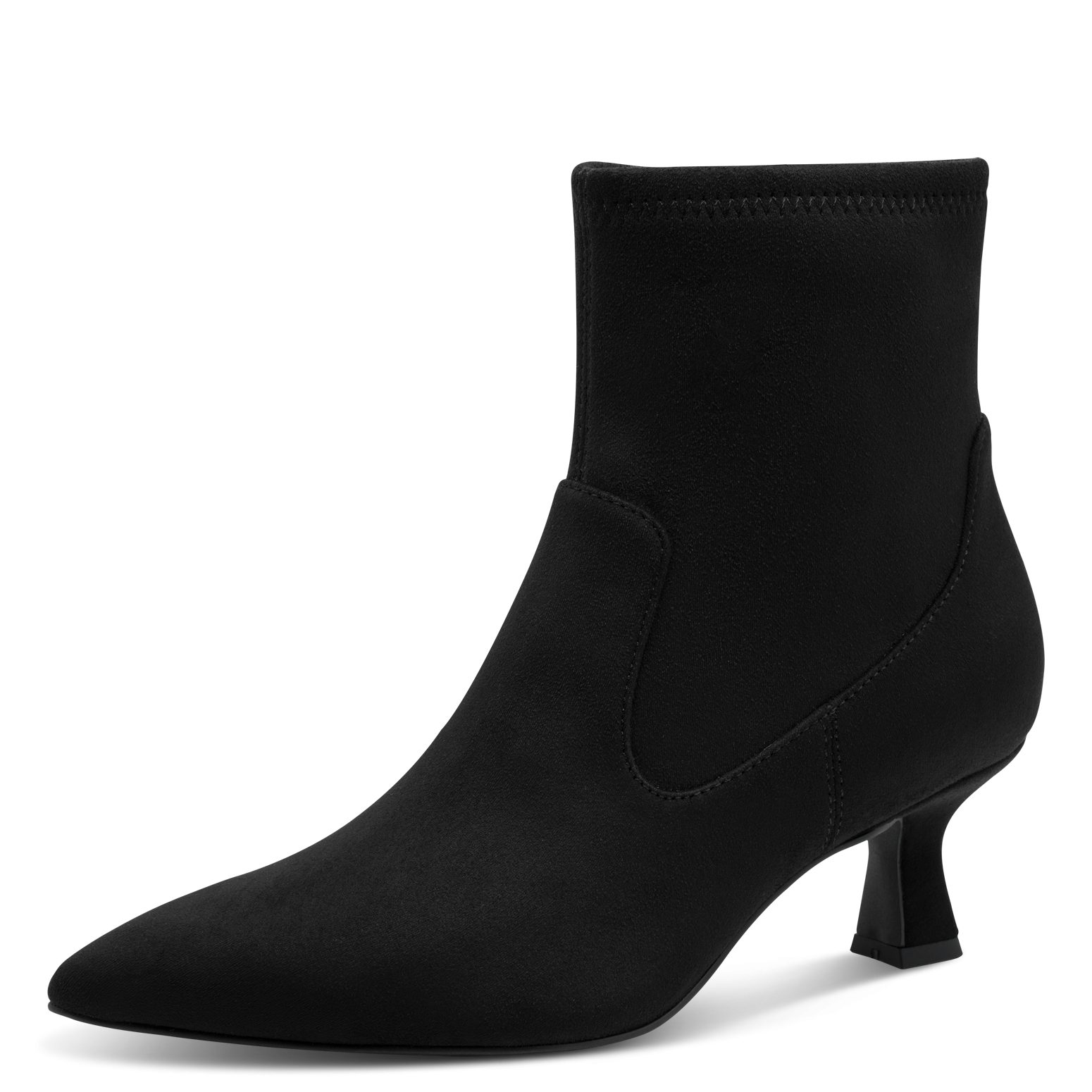 MARCO TOZZI Stiefelette, Trichterabsatz, Businesschuh, Abendschuh (schwarz)