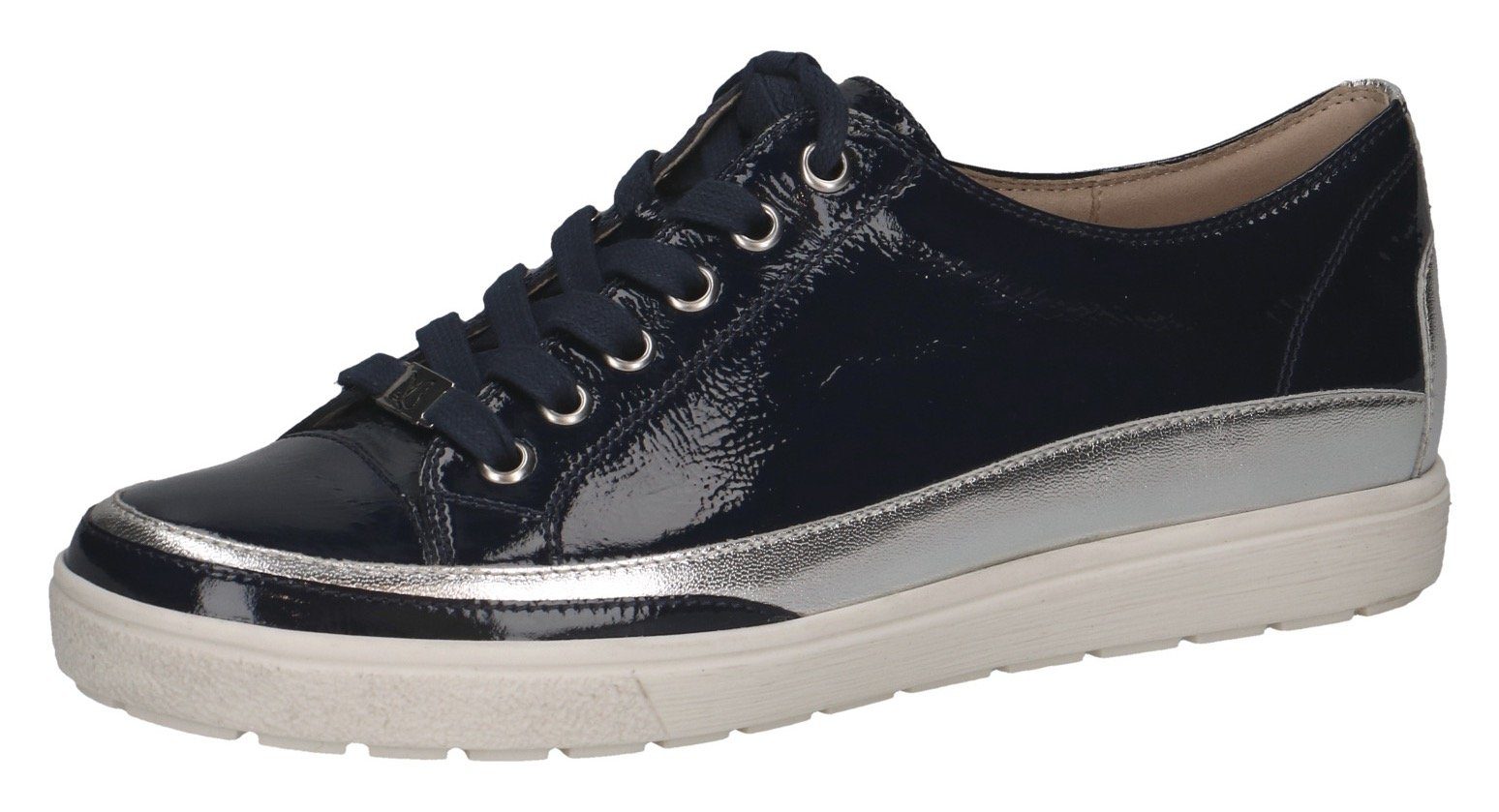 Caprice Plateausneaker, Freizeitschuh, Halbschuh, Schnürschuh mit (blau)