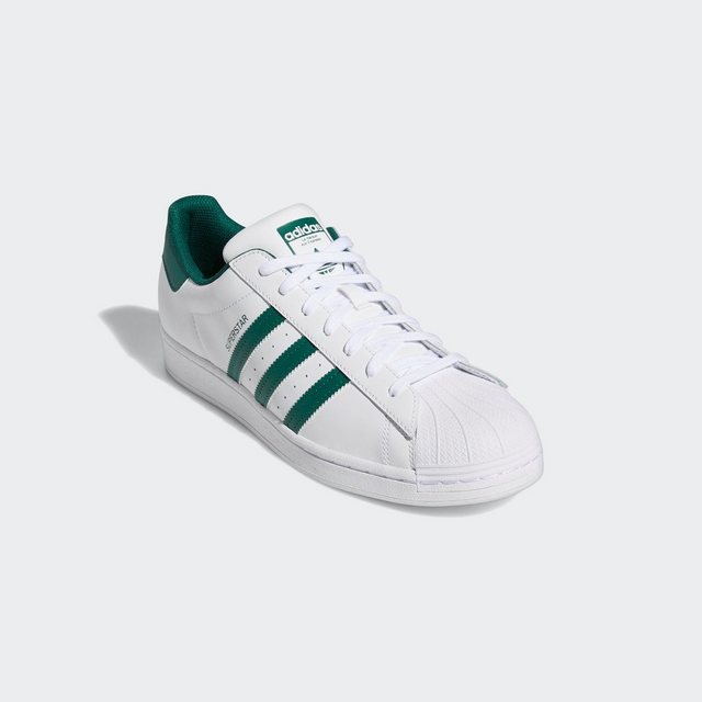 adidas Originals SUPERSTAR Sneaker (Cloud White / Collegiate Green / Cloud White)