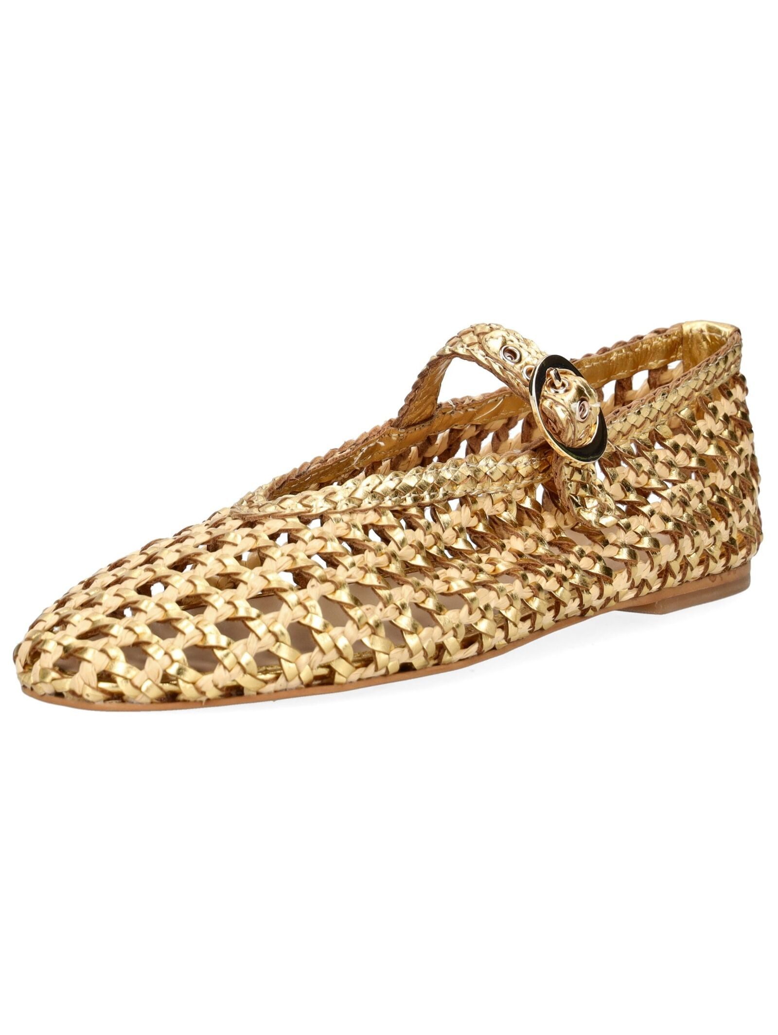 INUOVO INUOVO Ballerinas Leder Riemchenballerina (goldfarben)