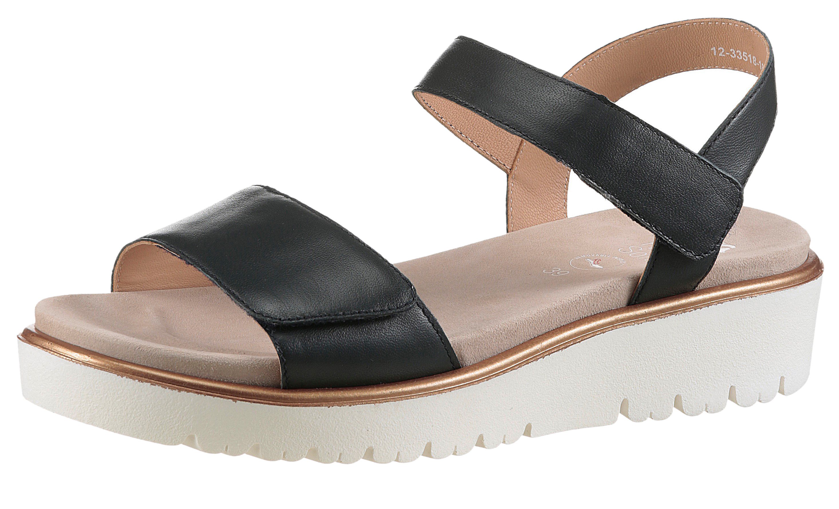 Ara BILBAO Sandalette, Sommerschuh, Sandale, Keilabsatz, (blau)