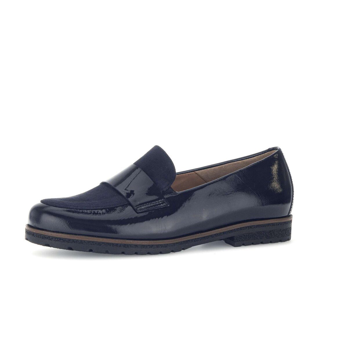 Gabor Slipper Lackleder Slipper (blau)