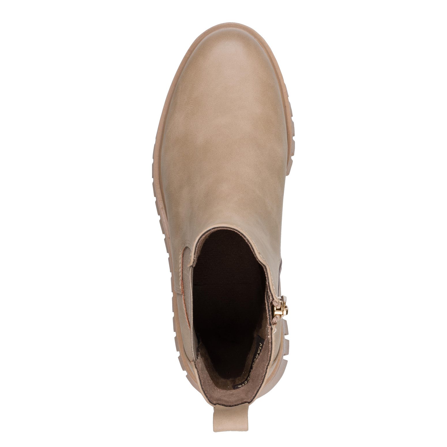 MARCO TOZZI Chelseaboots, Keilsabsatz, Plateau, Stiefelette (braun)