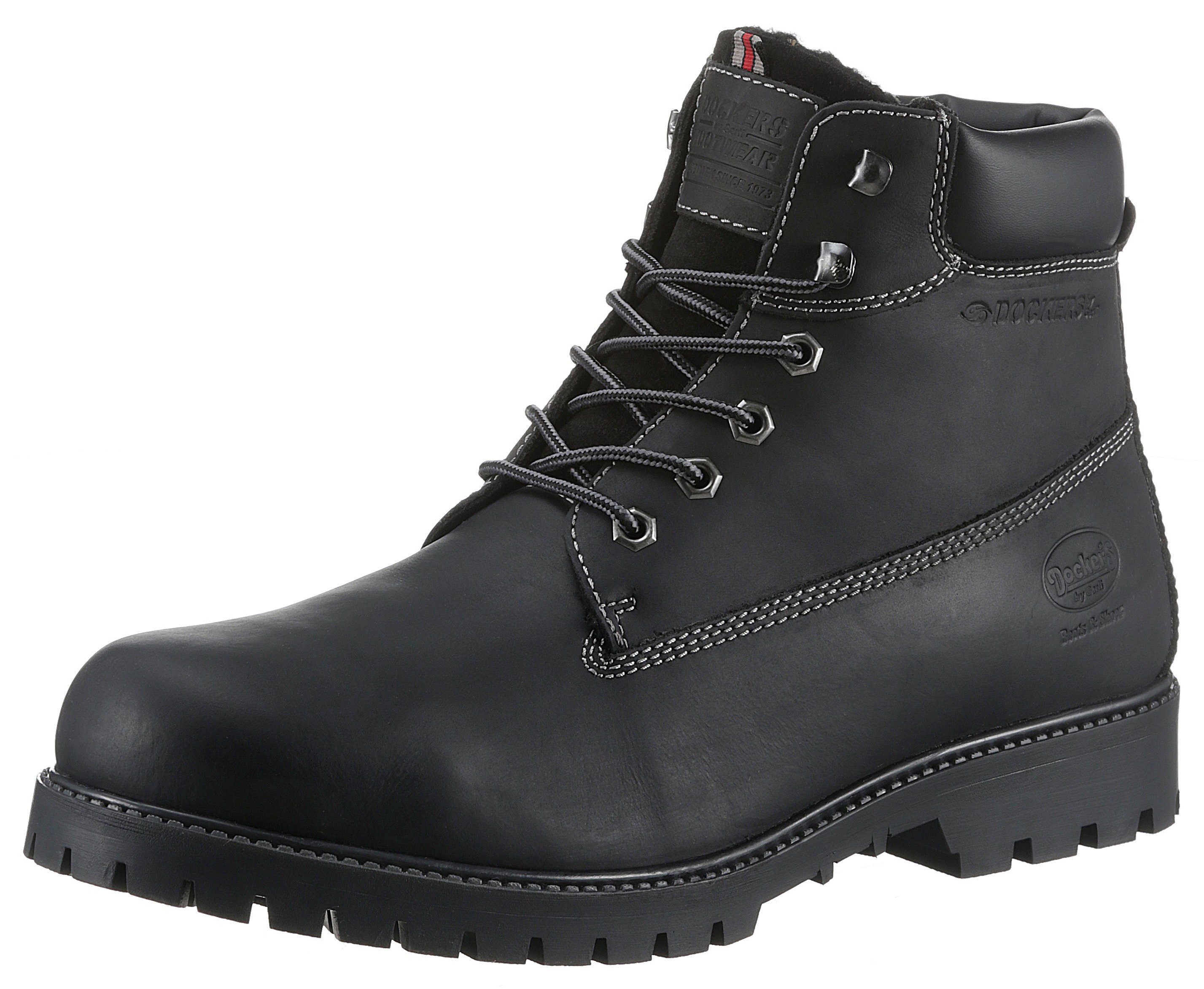 Dockers by Gerli Winterboots Workerboots, Schnürstiefel (schwarz)
