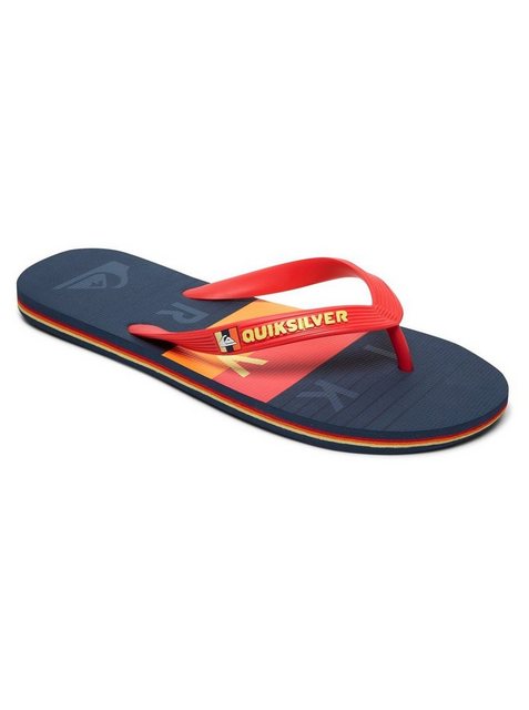 Quiksilver Molokai Word Block Sandale (Red/Blue/Red)