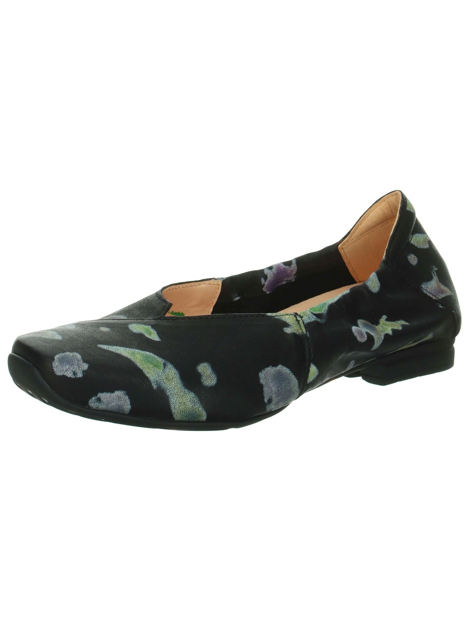Think! Think! Ballerinas Leder Ballerina (schwarz)