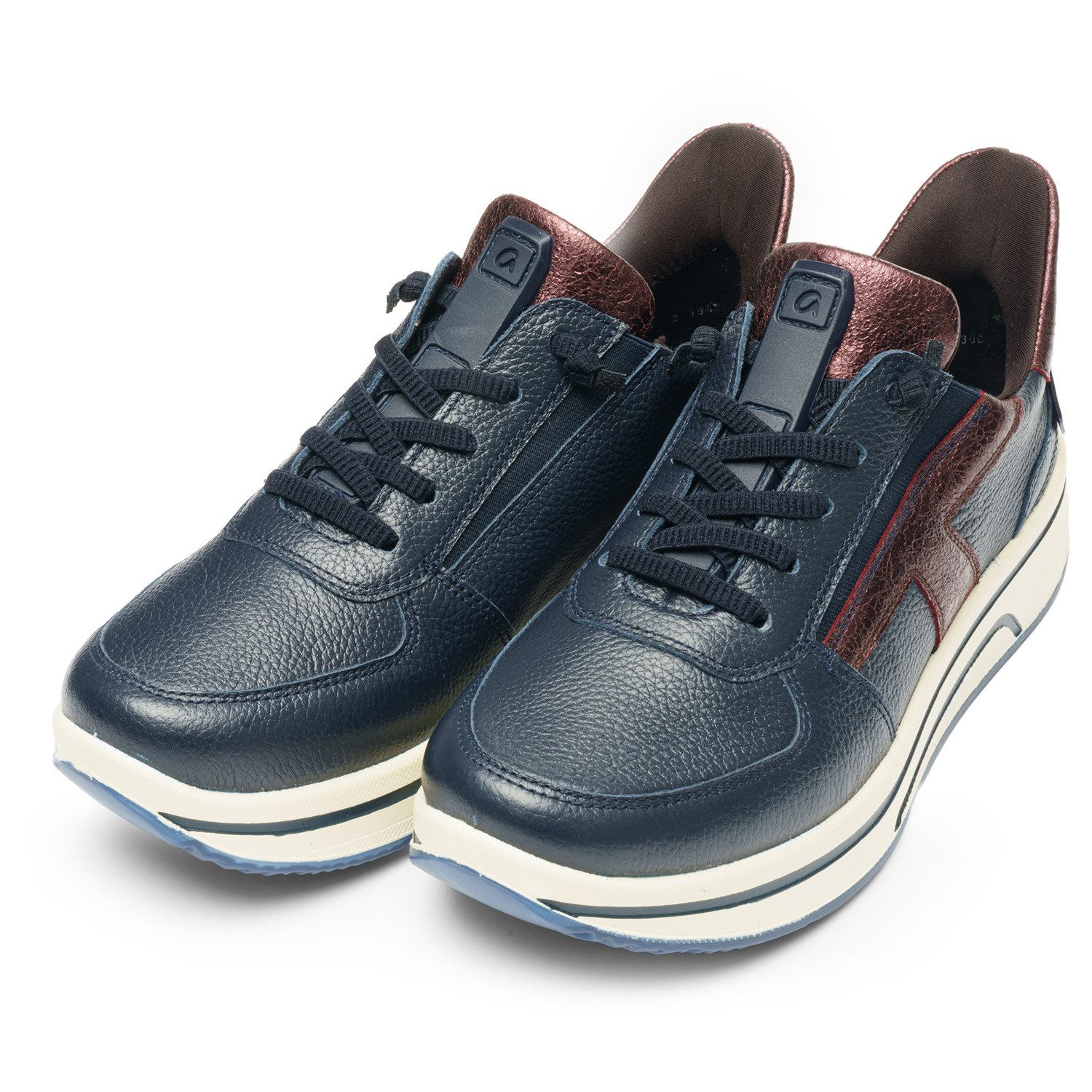 Ara SAPPORO Sneaker Plateausneaker, Schnürschuh in (blau)