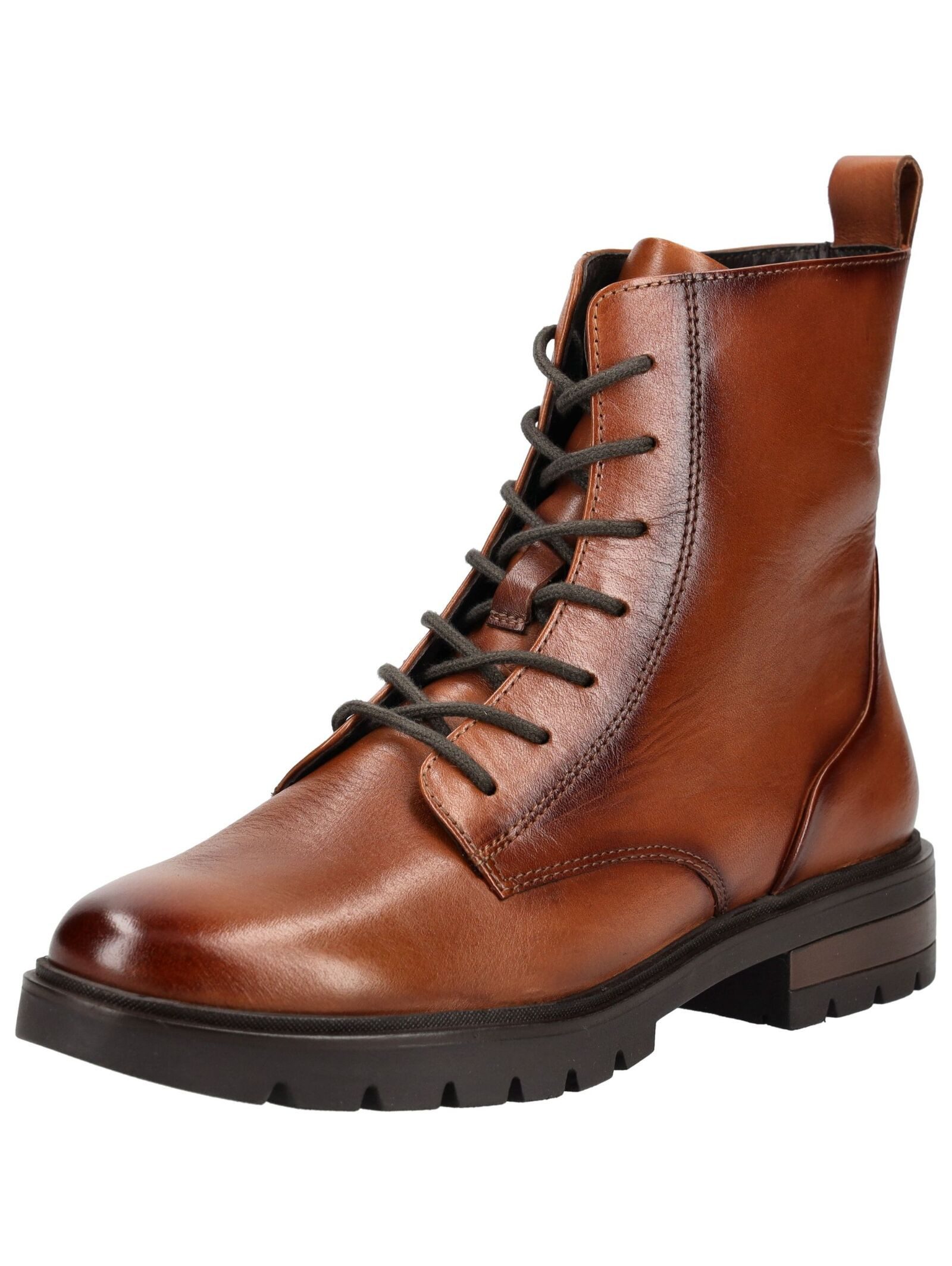 Ara Ara Stiefel Glattleder Schnürstiefelette (braun)