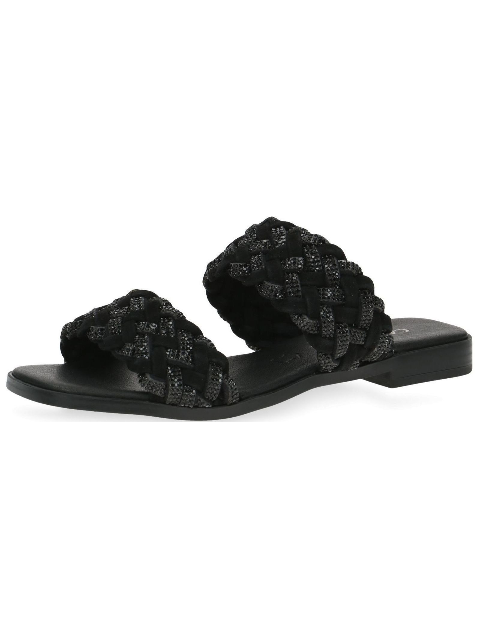 Caprice Caprice Pantoletten Leder/Textil Pantolette (schwarz)