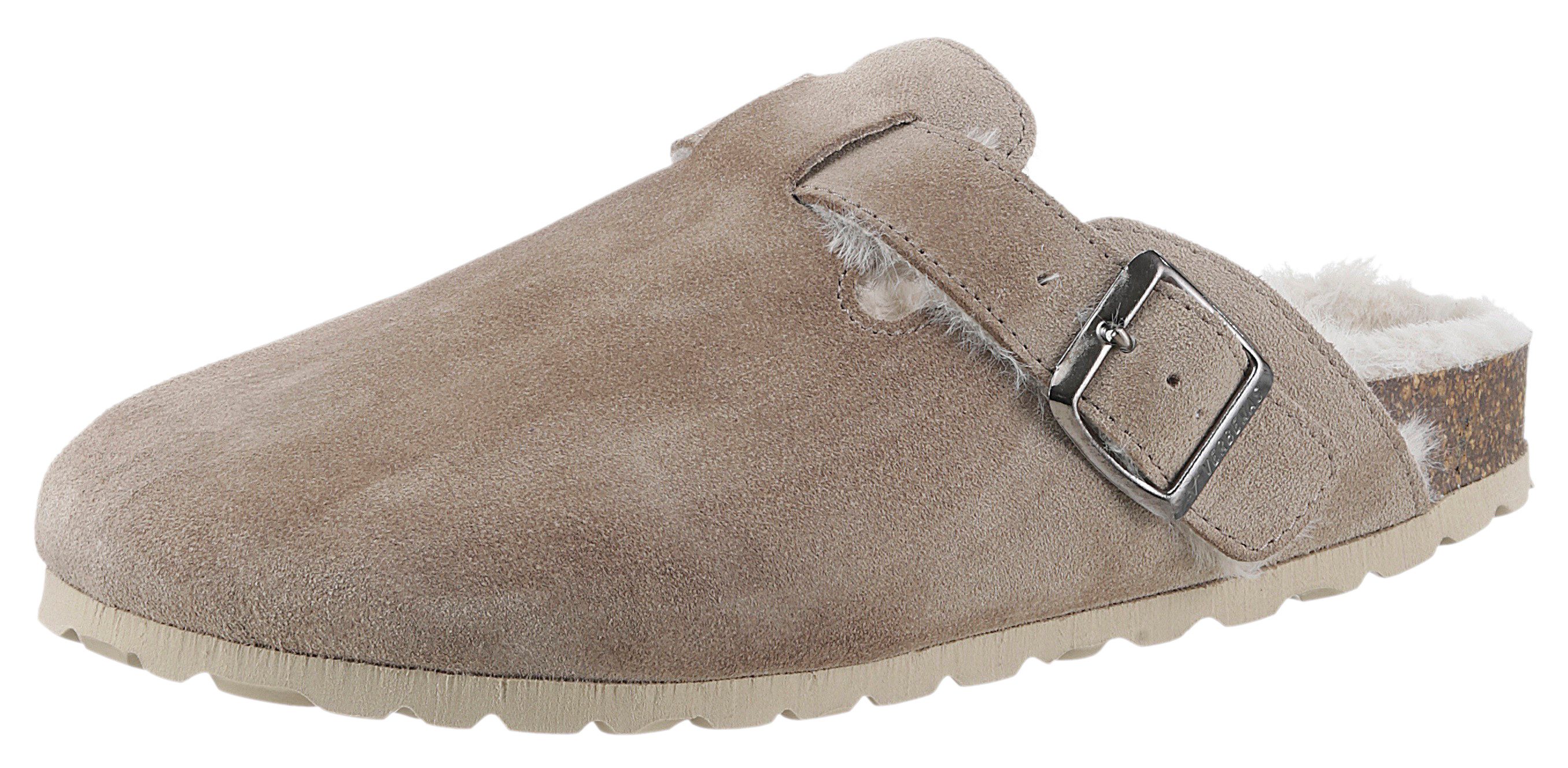 VERBENAS Heidi Pantoffel, Clog, Homeslipper, Hausschuh (beige)