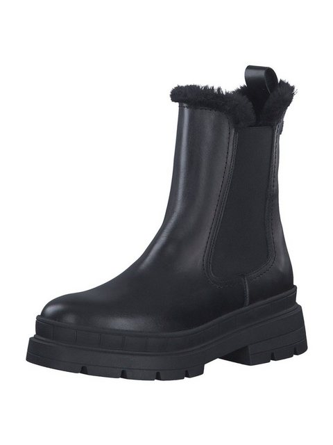Tamaris Chelseaboots (1-tlg) (Black Leather)