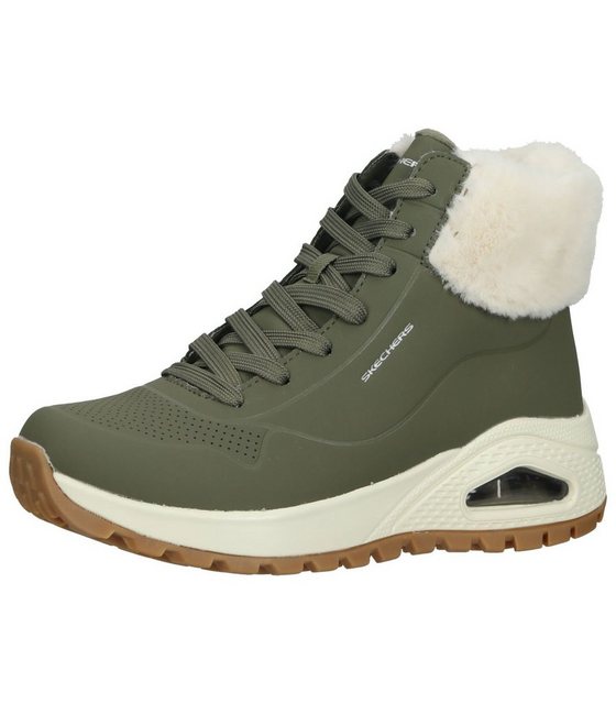 Skechers »Sneaker Lederimitat« Ankleboots (grün)